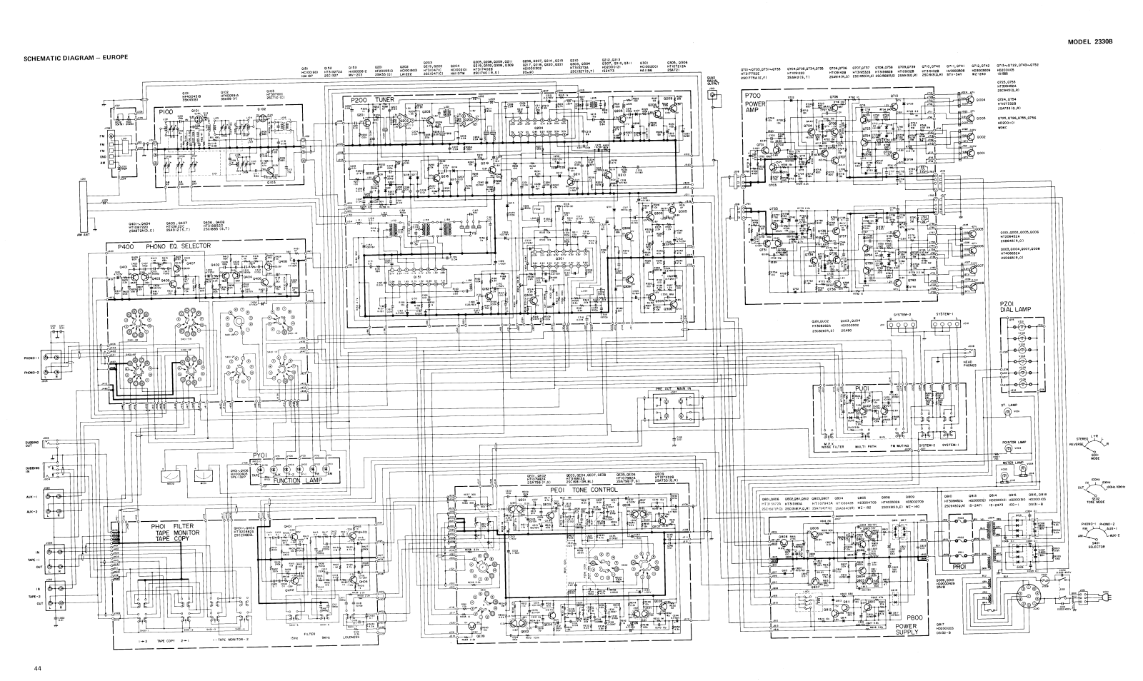 Marantz 2330-B-Euro Schematic