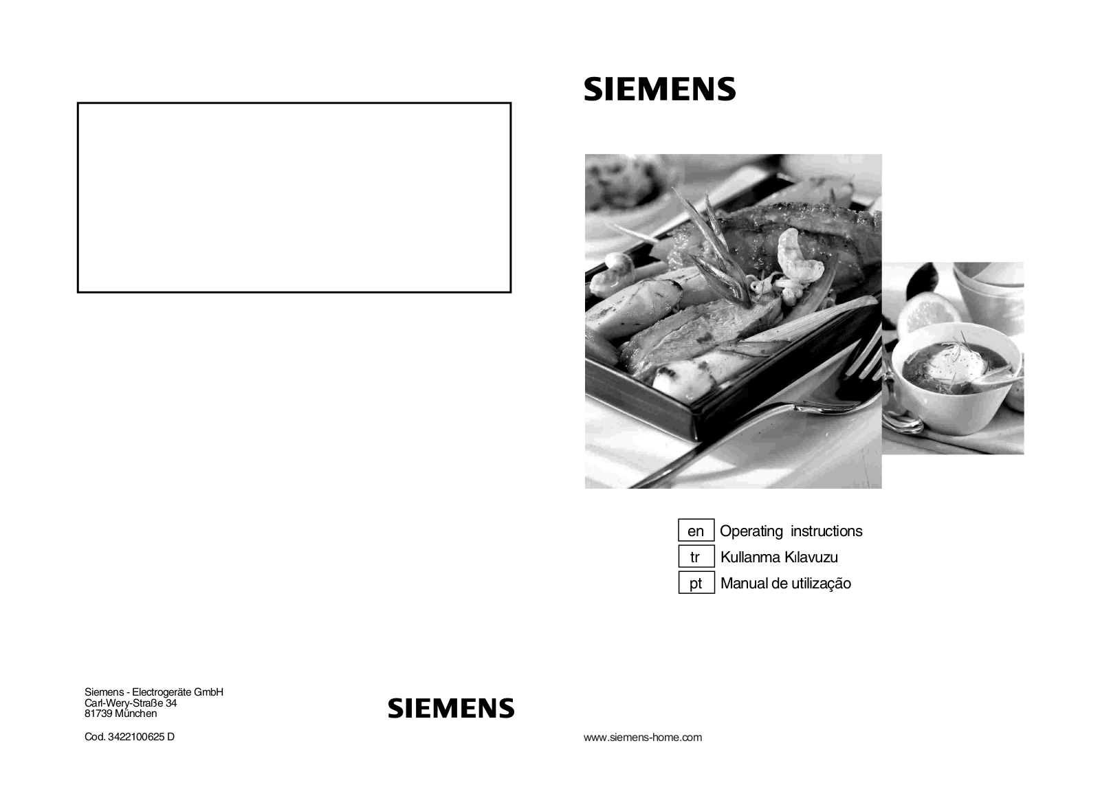 Siemens EC14053PP Operating instructions