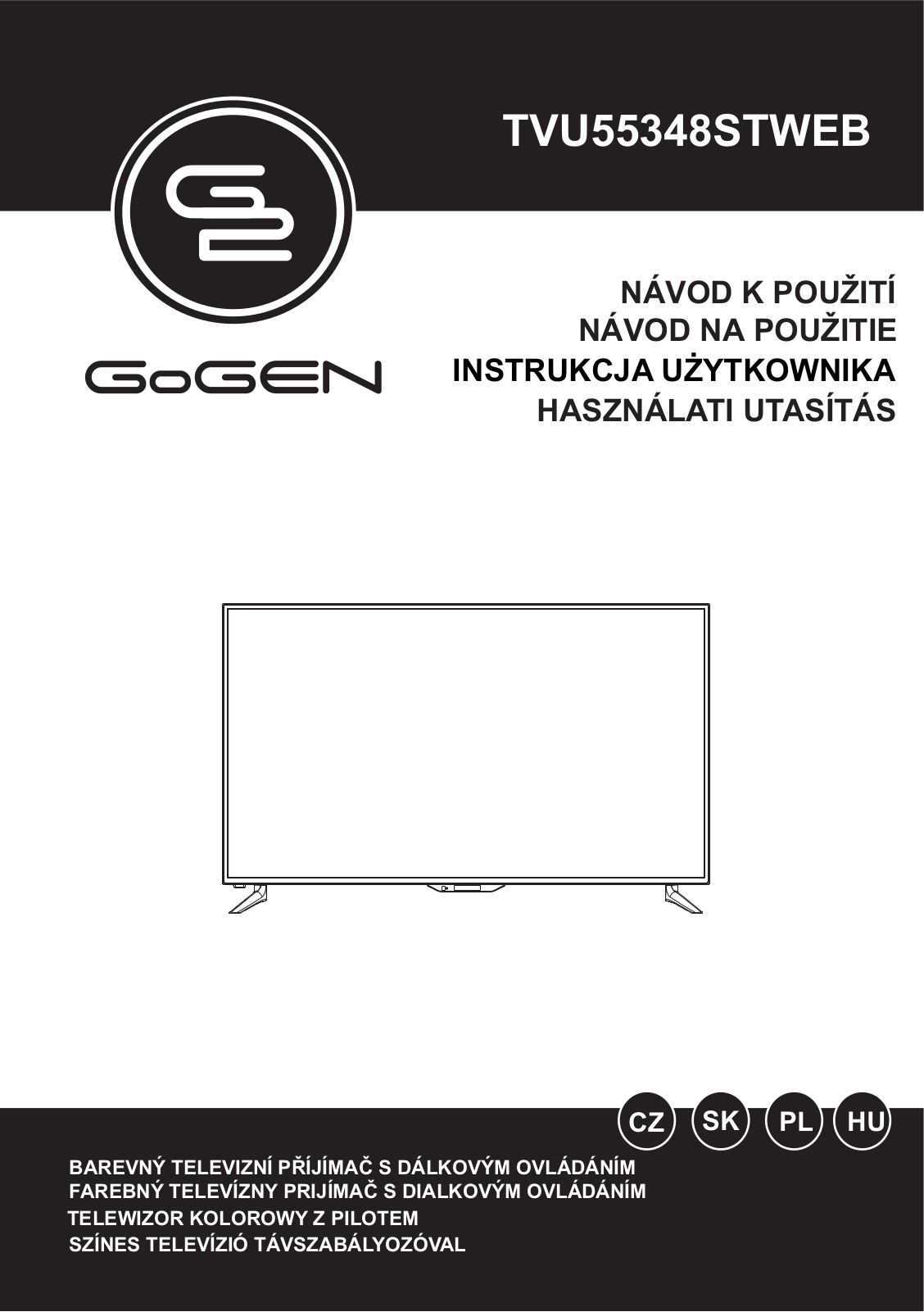 GoGEN TVU 55348 STWEB User Manual