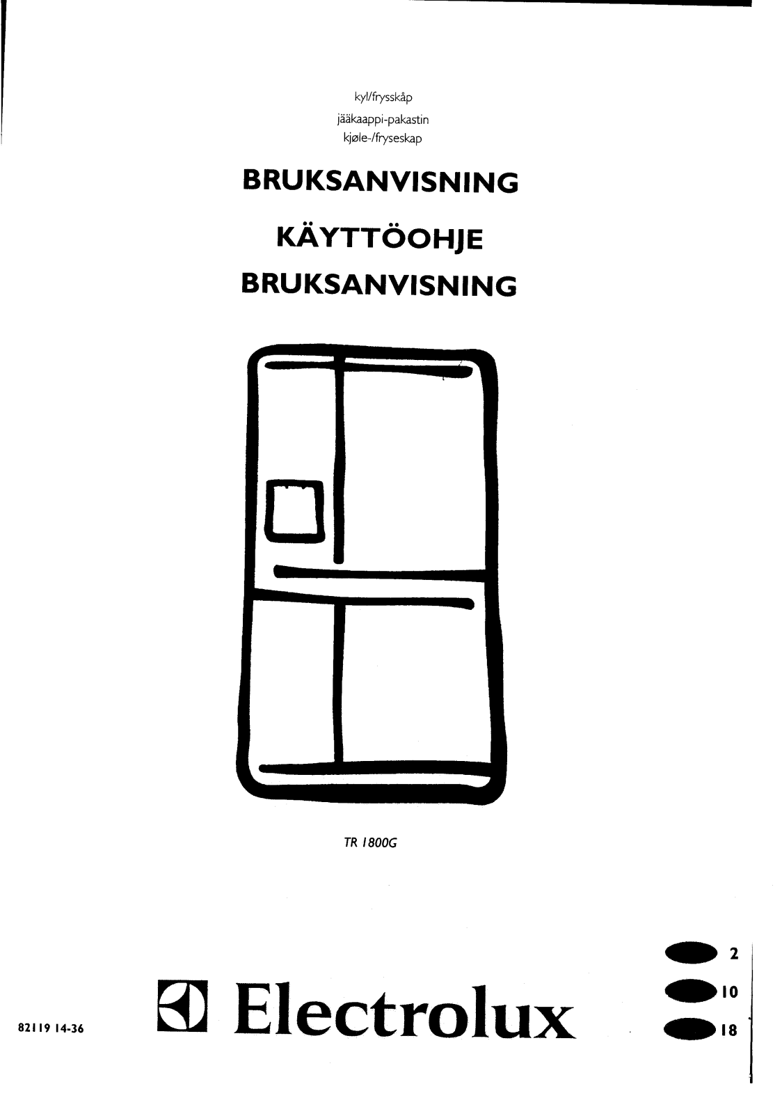 AEG TR1800G User Manual