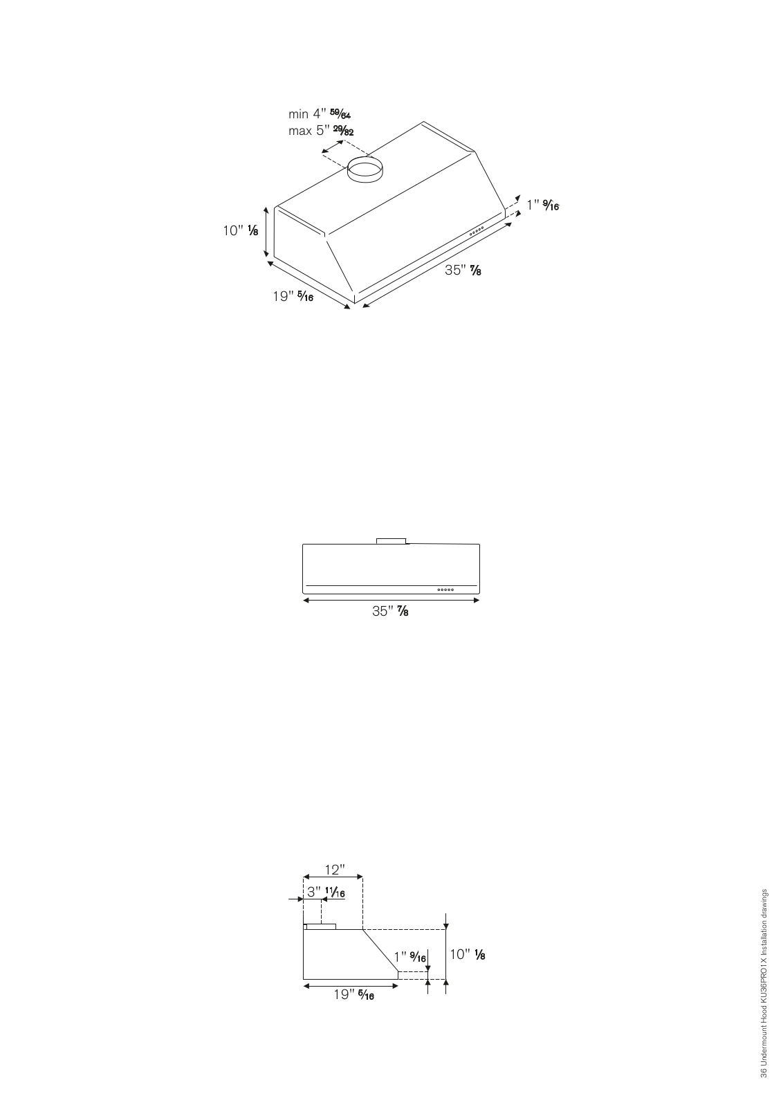 Bertazzoni KU36PRO1X14 Installation