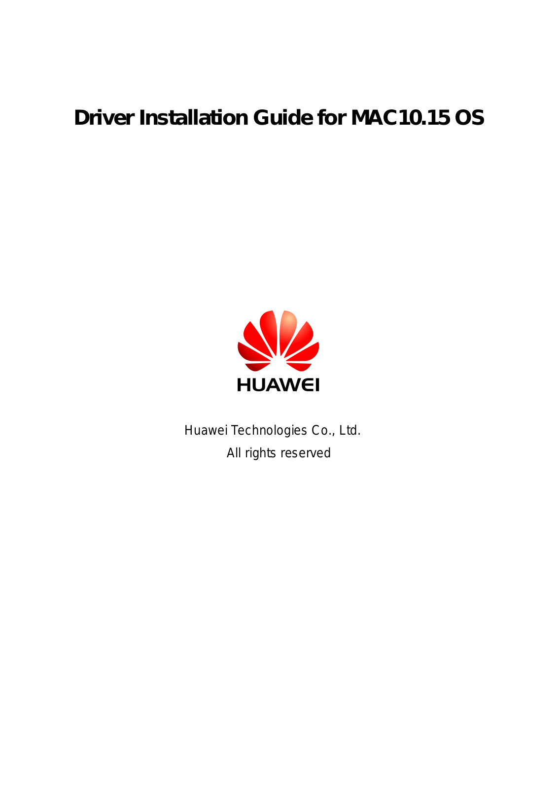 Huawei Driver Installation Manual - ManualMachine.com