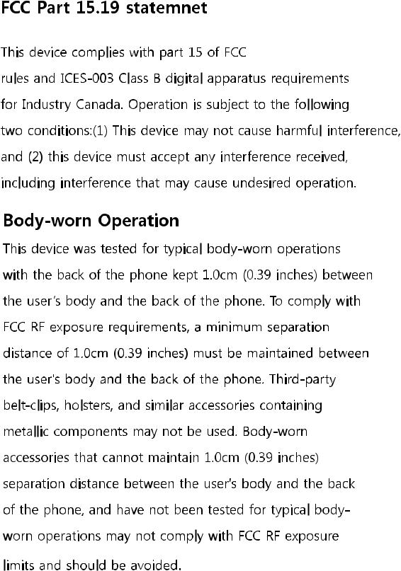 LG E425F Users manual