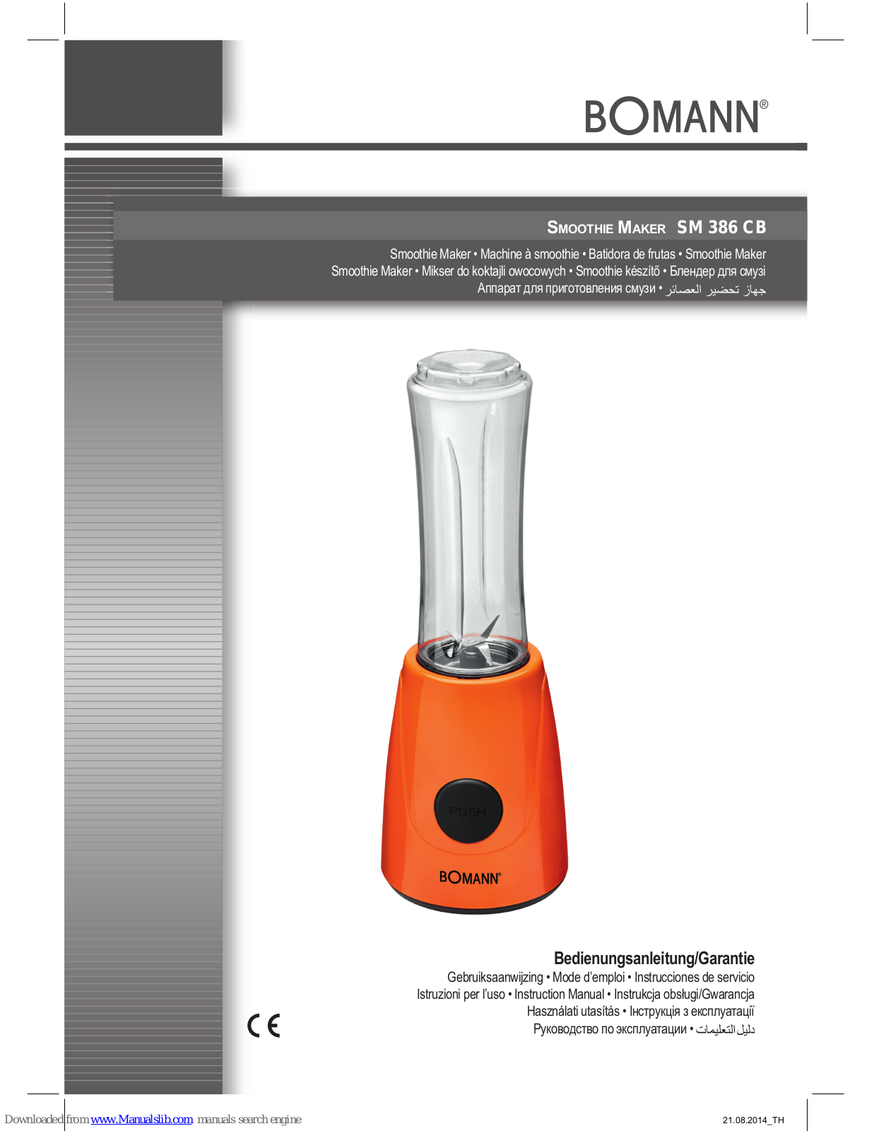 BOMANN SM 386 CB Instruction Manual