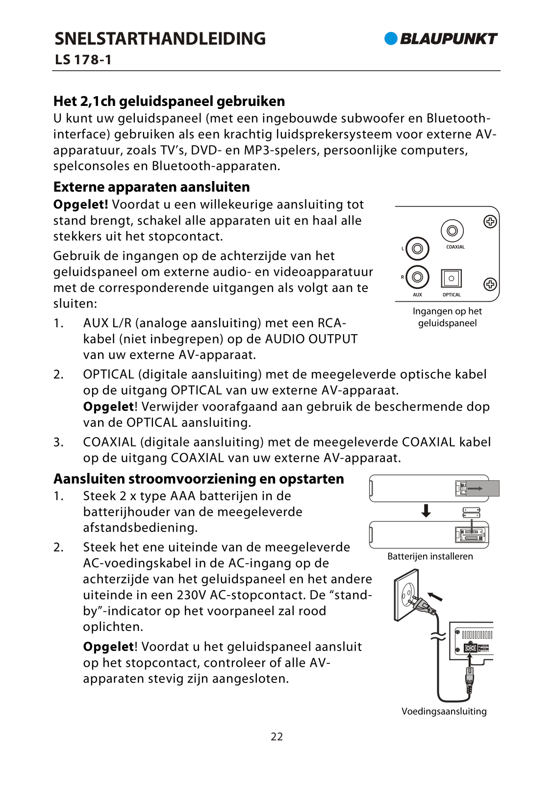 Blaupunkt LS 178-1 User guide