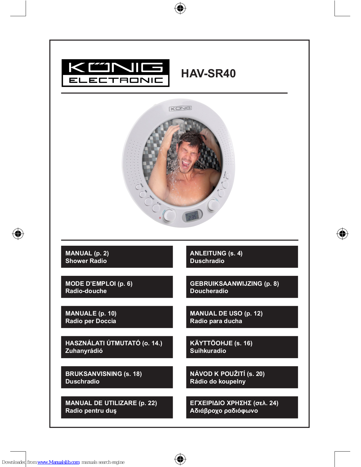 Konig HAV-SR40 User Manual