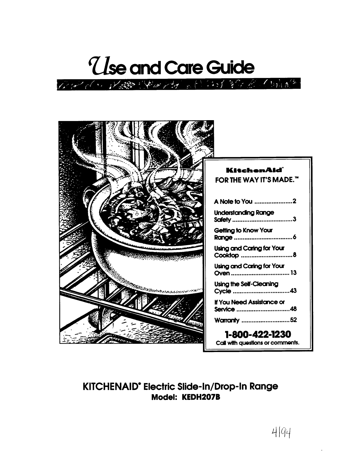 KitchenAid KEDH207B User Manual