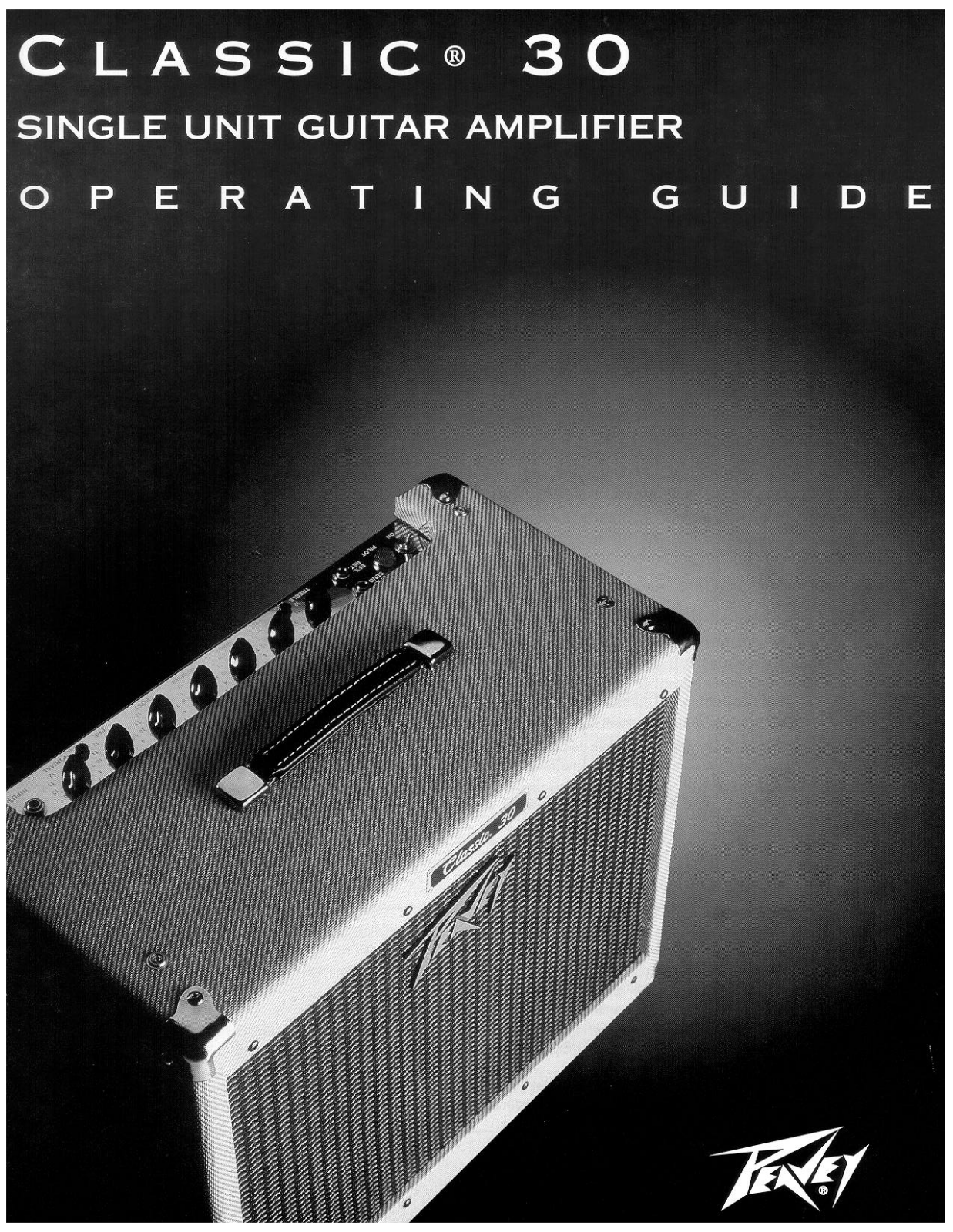 PEAVEY CLASSIC 30 Operating Instructions