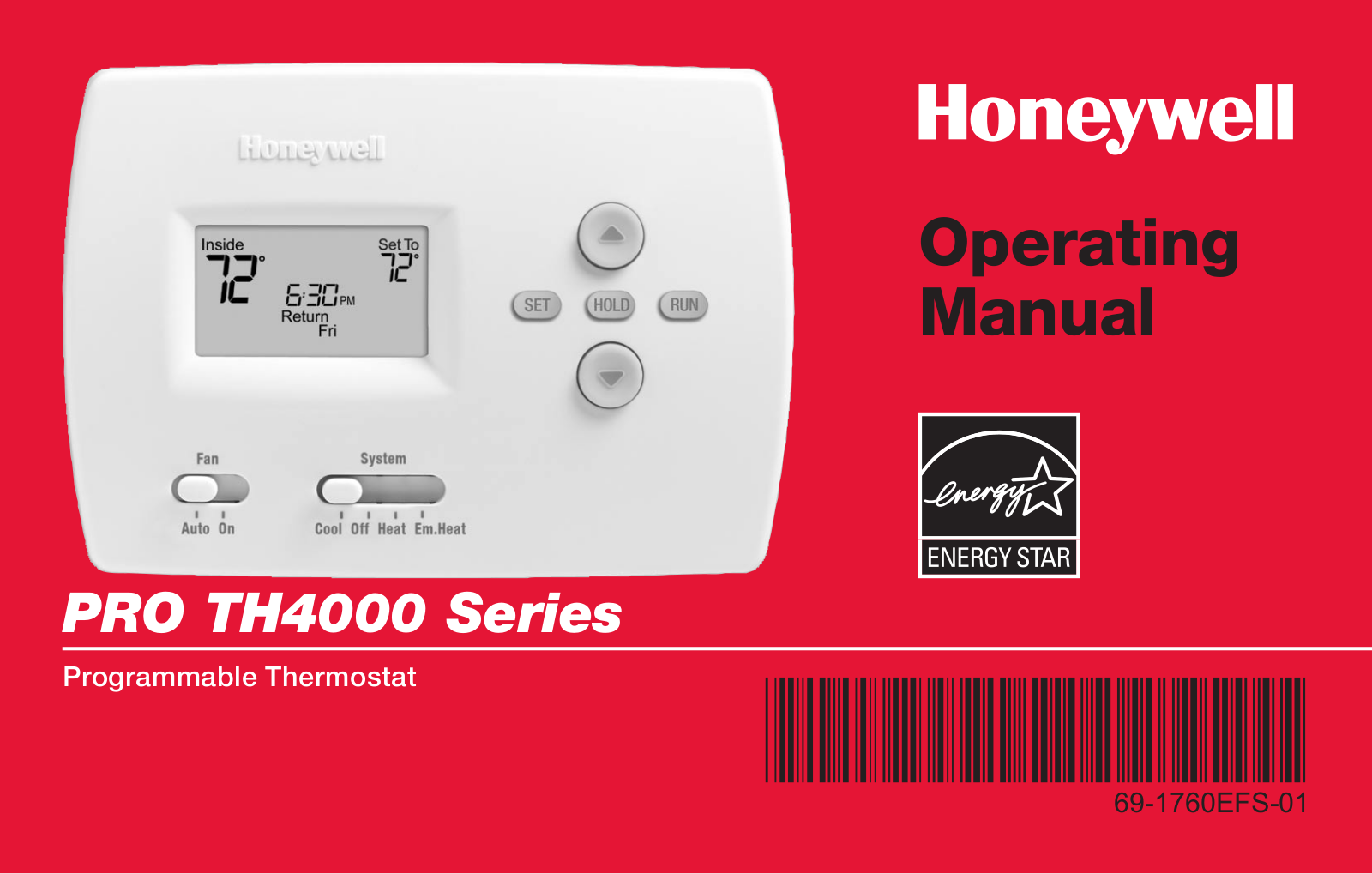 Honeywell PRO TH4000 User Manual