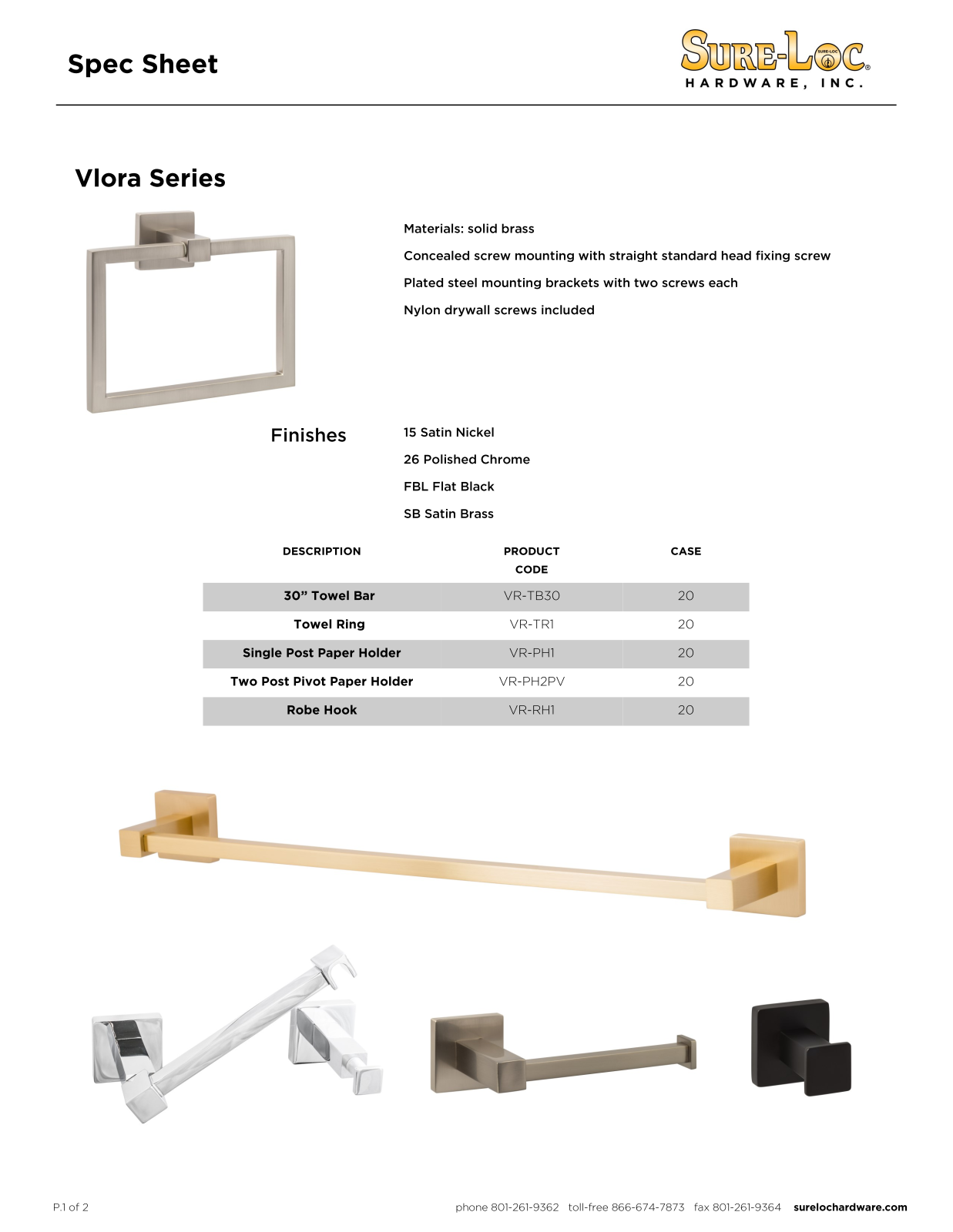 Sure-Loc Hardware SLOC1286 Specifications - ManualMachine.com