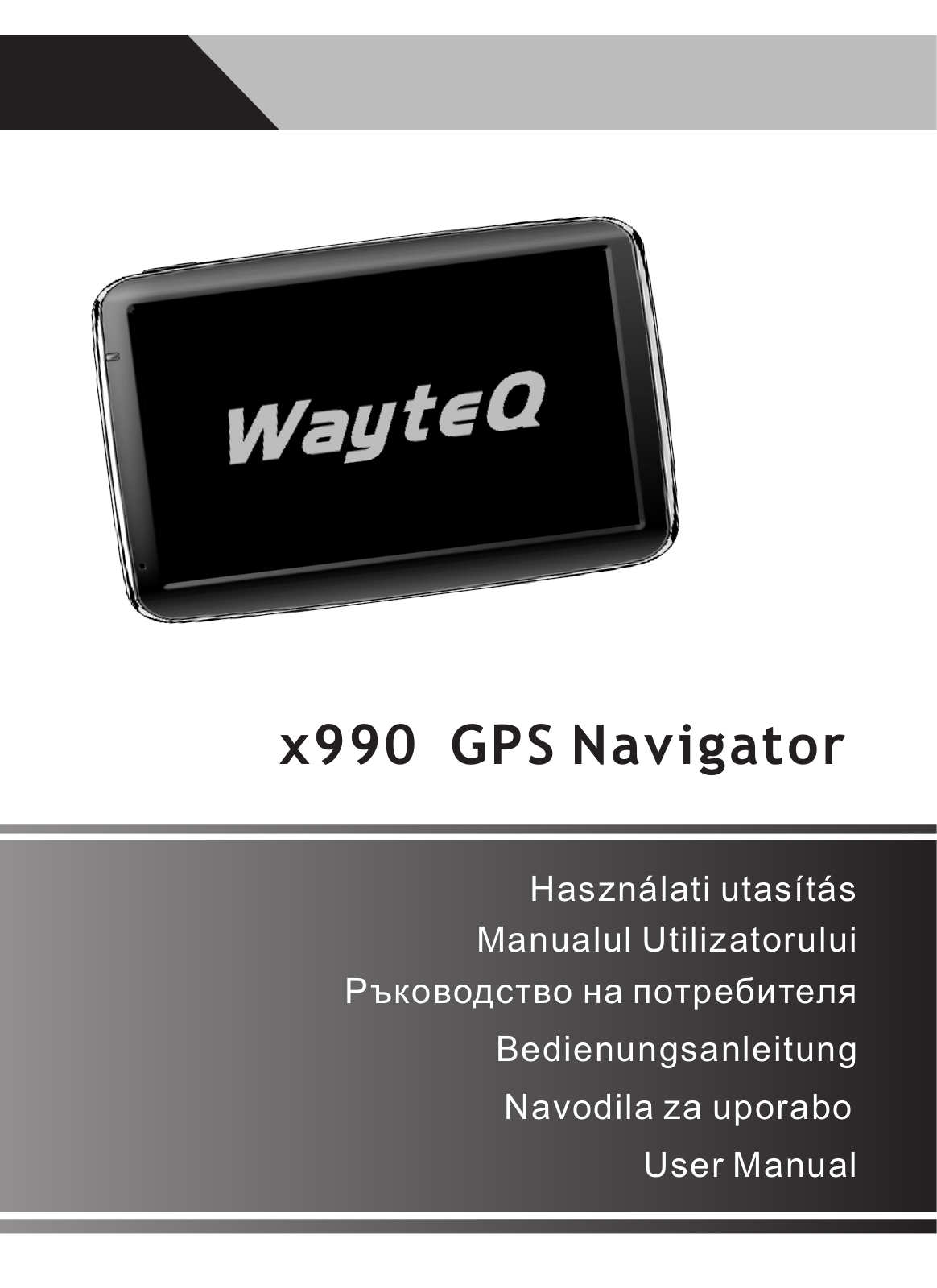 Wayteq X990 Operating Guide