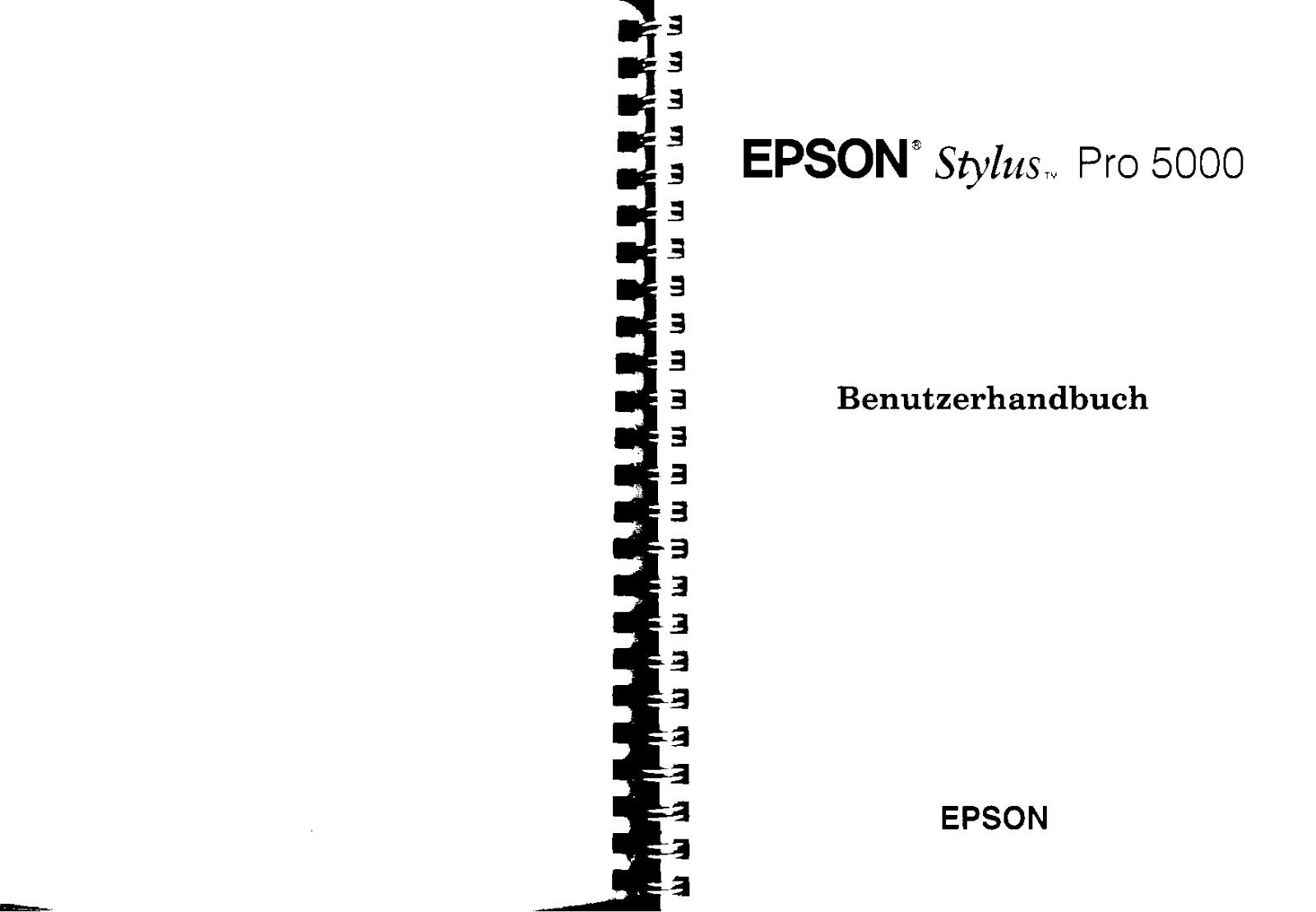 Epson STYLUS PRO 5000 User Manual