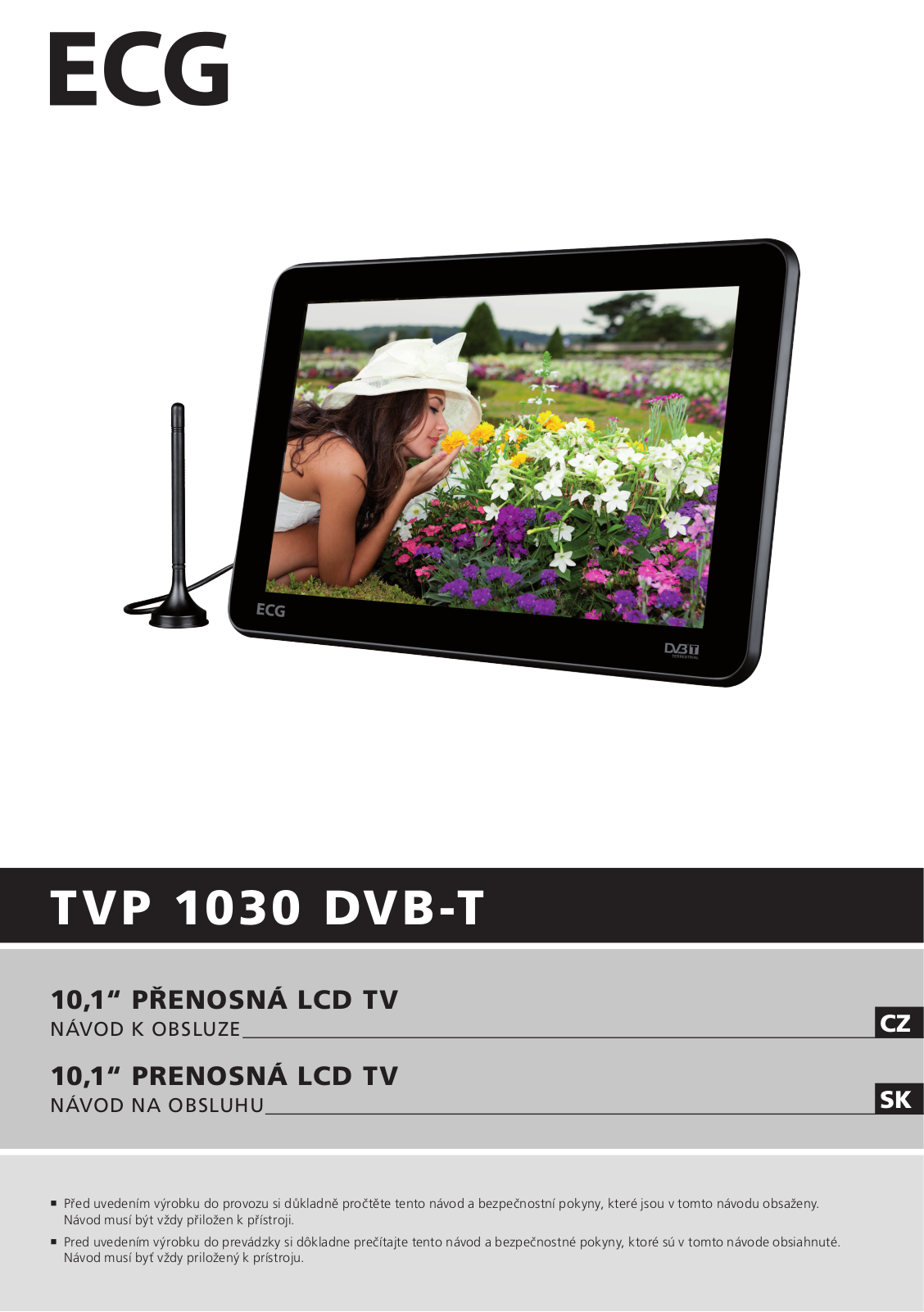 ECG TVP 1030 DVB-T User Manual