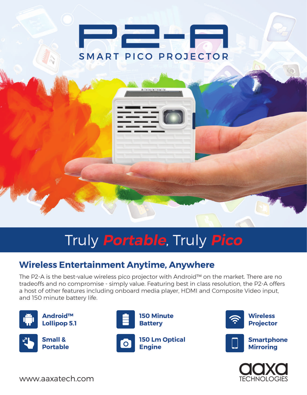 AAXA P2-A Pico Product Sheet