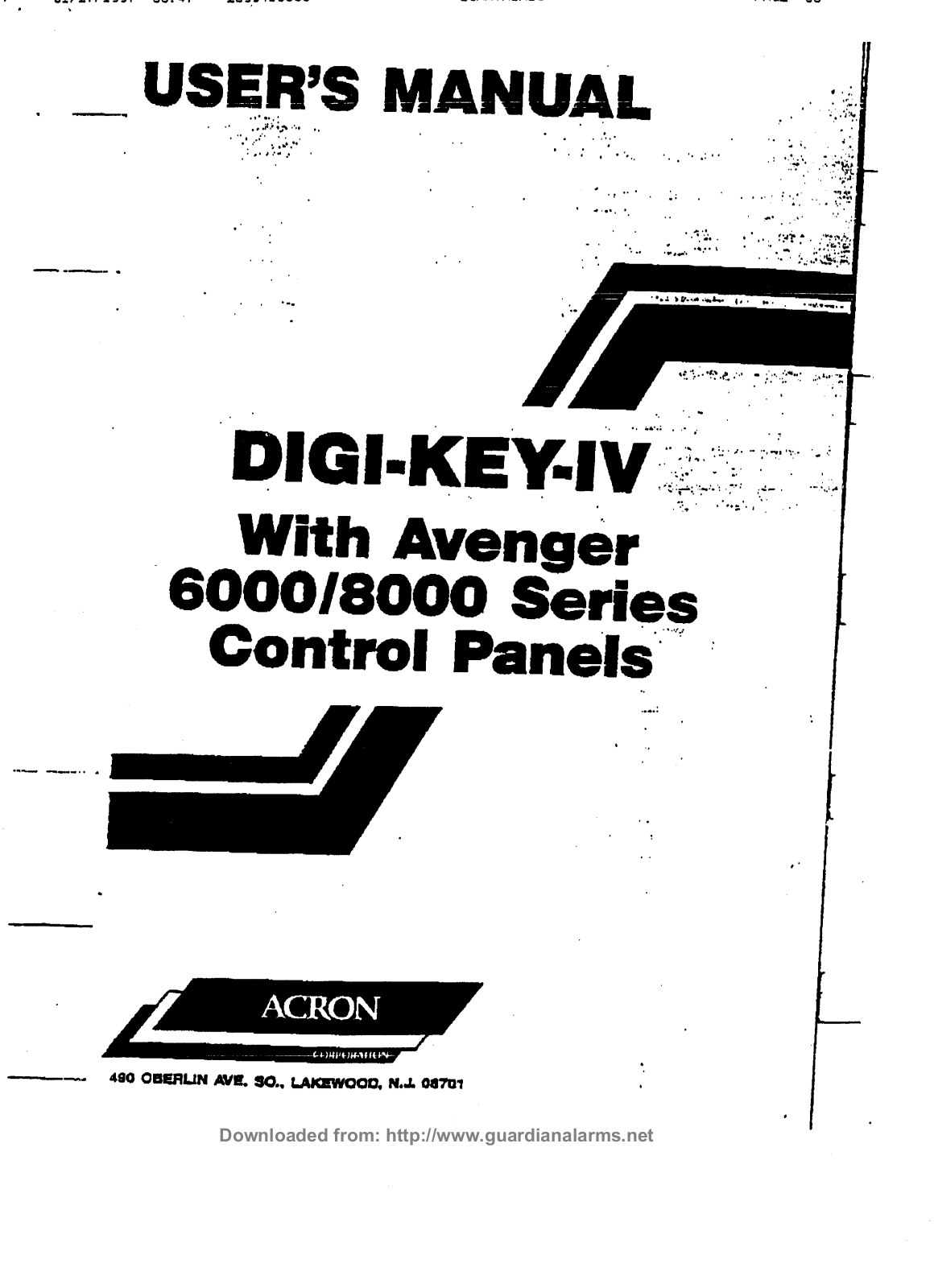 Acron DIGI-KEY-IV2 User Manual