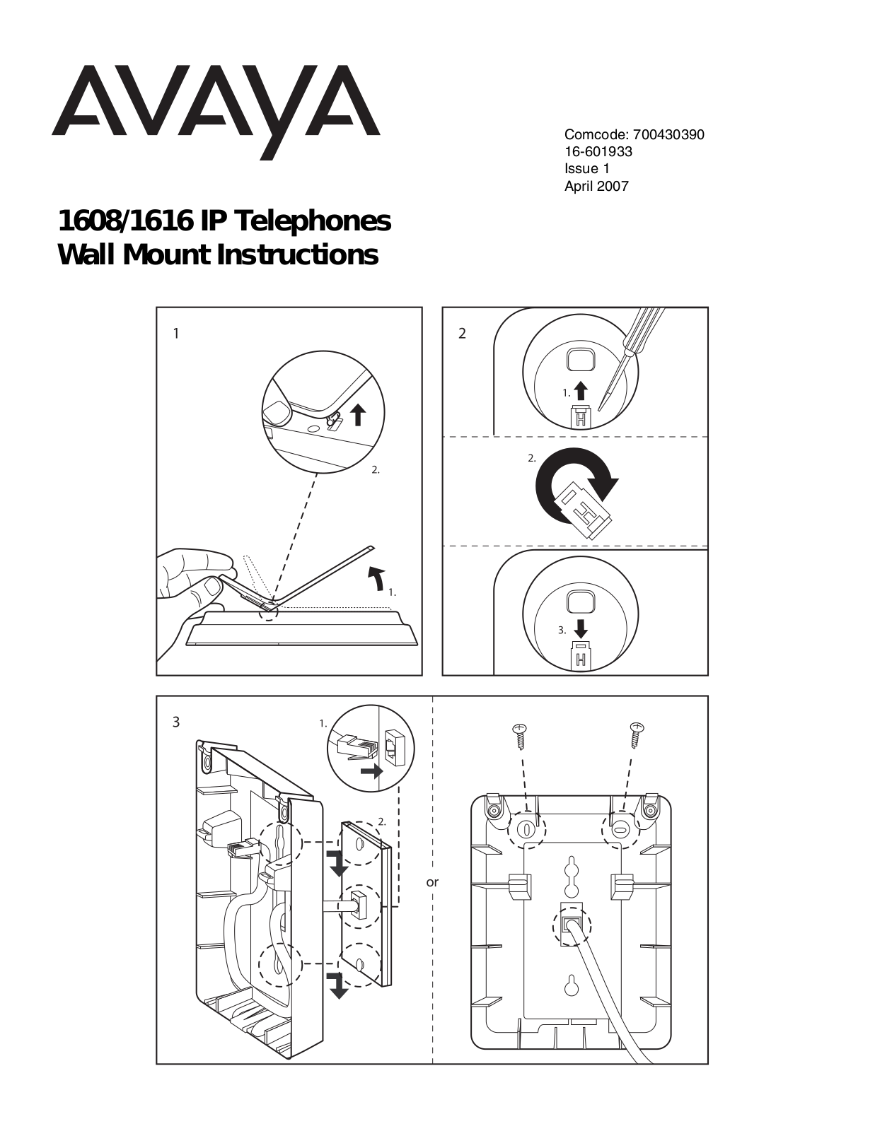 Avaya 1608-1616 User Manual