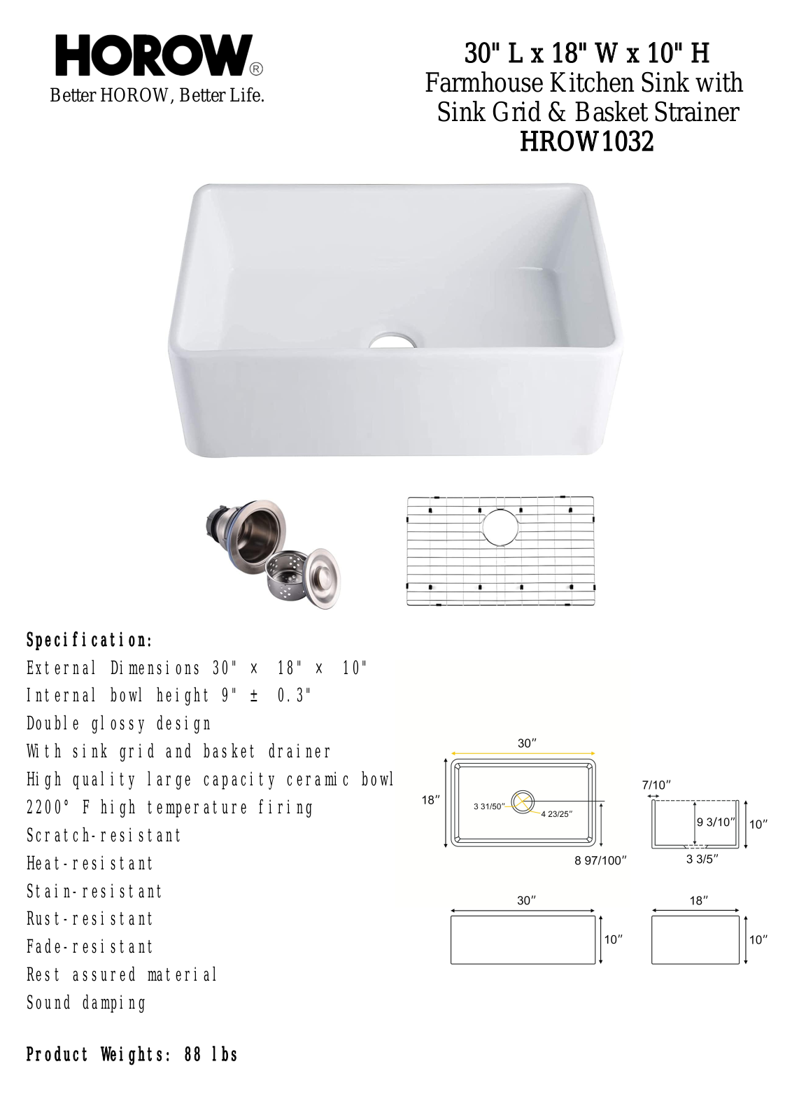 HOROW HROW1032 Specifications - ManualMachine.com
