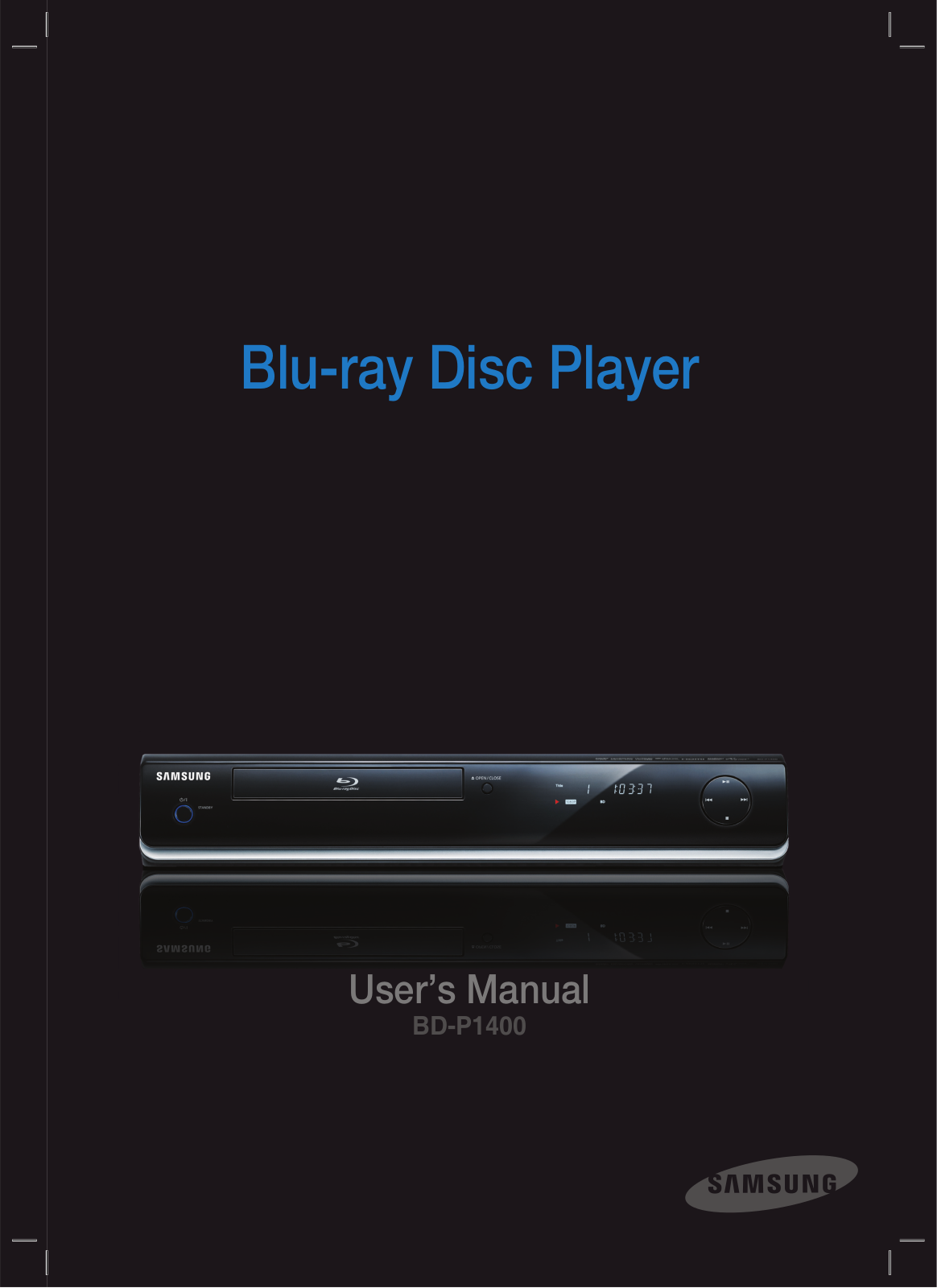 Samsung BD-P1400 User Manual