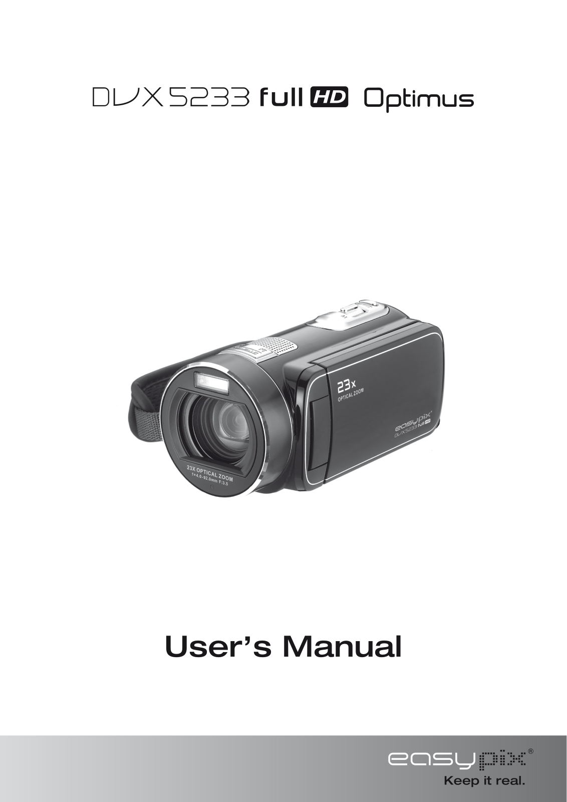 EasyPix DVX-5233 Full HD User Manual