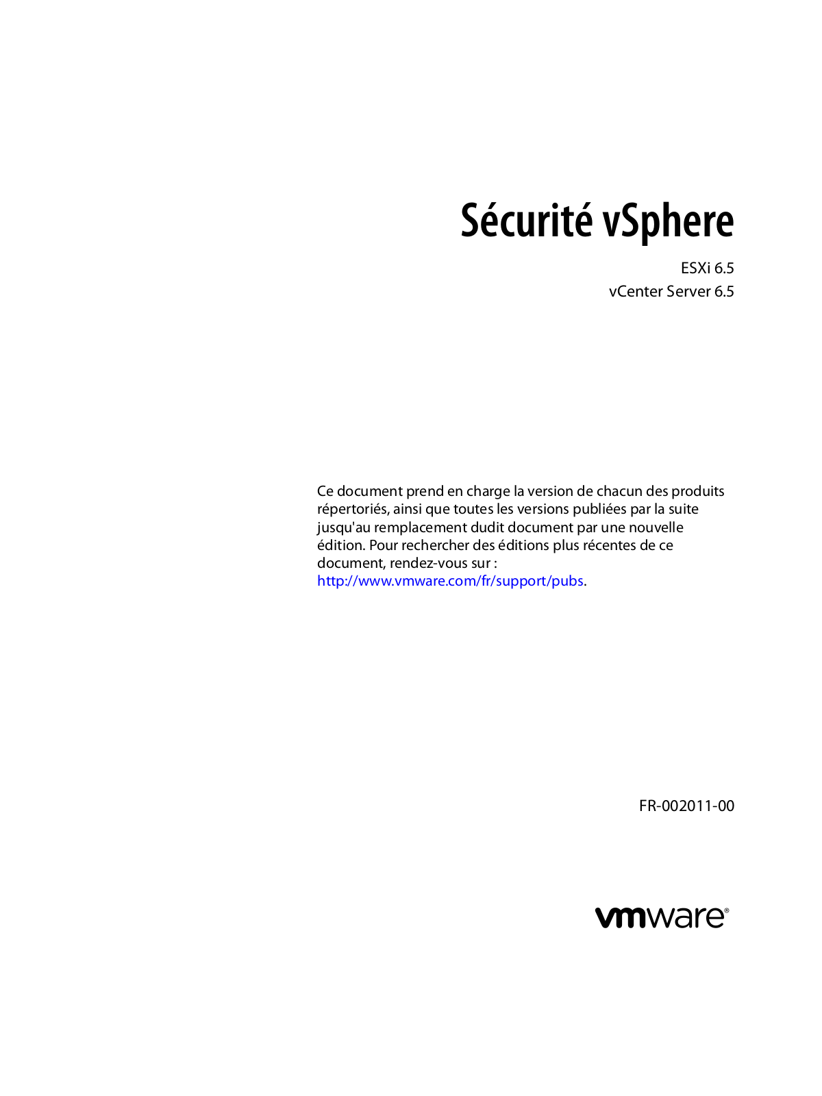 VMWARE ESXi - 6.5 User Manual