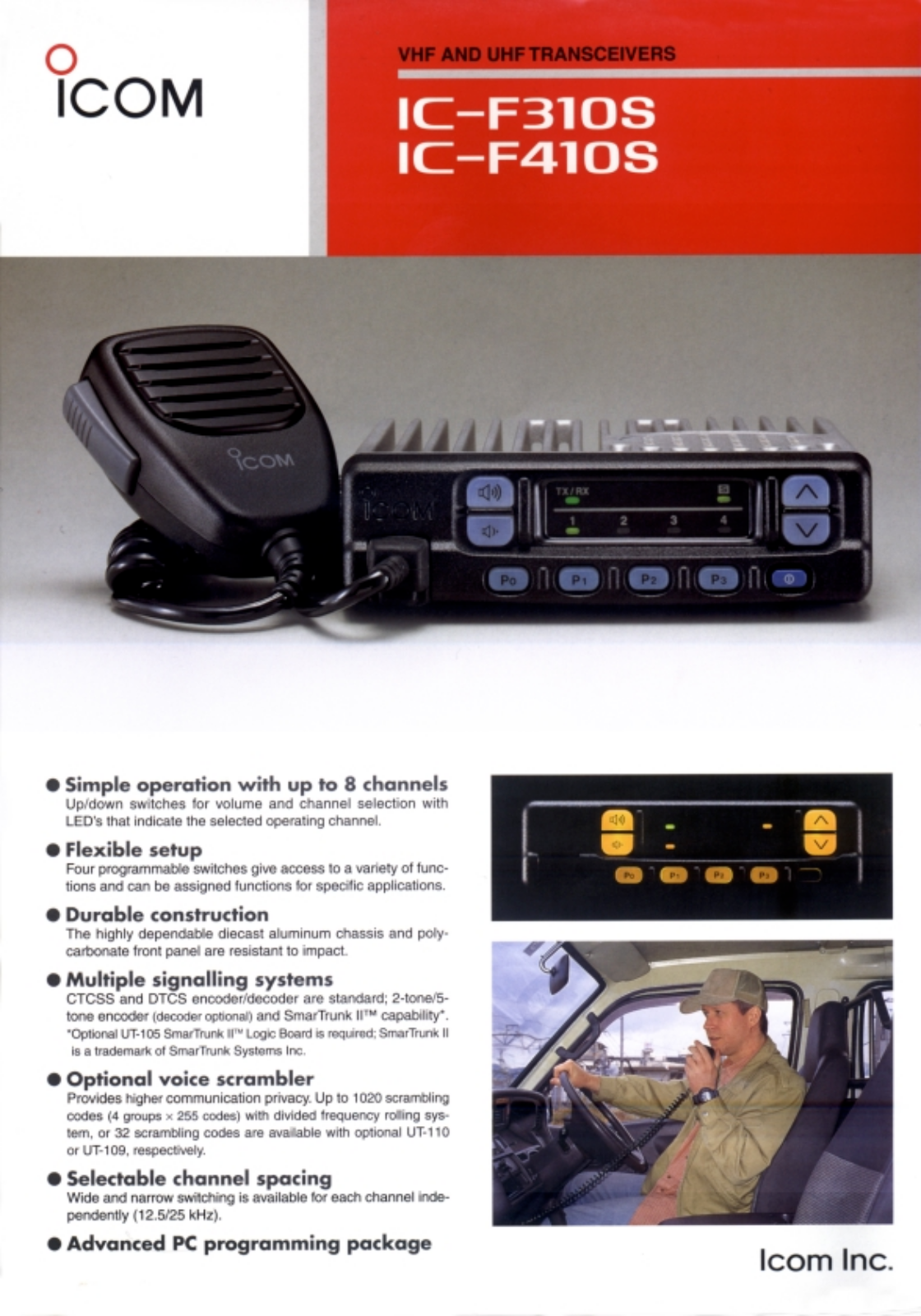 Icom IC-F410S, IC-F310S User Manual