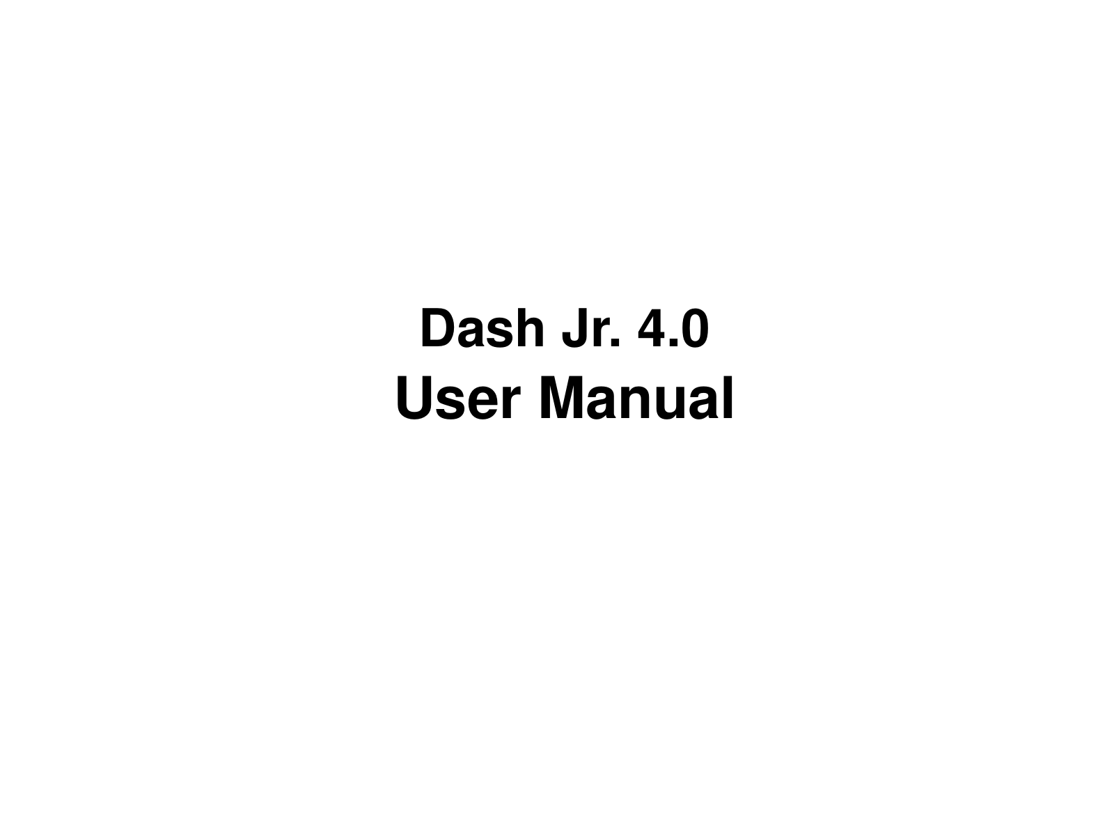 BLU Dash Jr. 4.0 User Manual