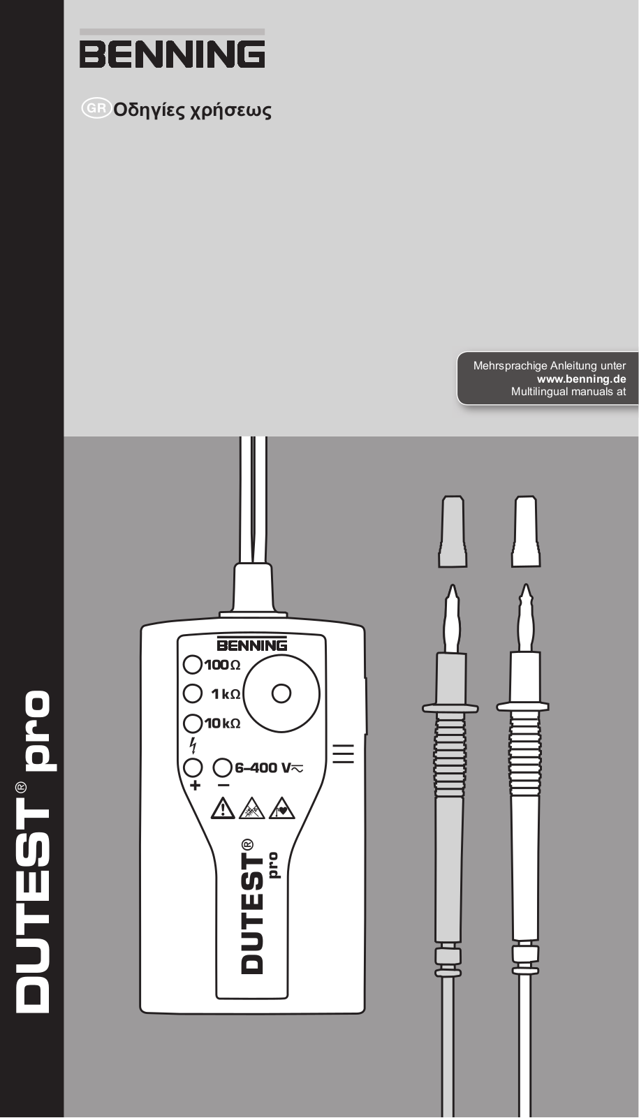 Benning DUTEST pro User guide