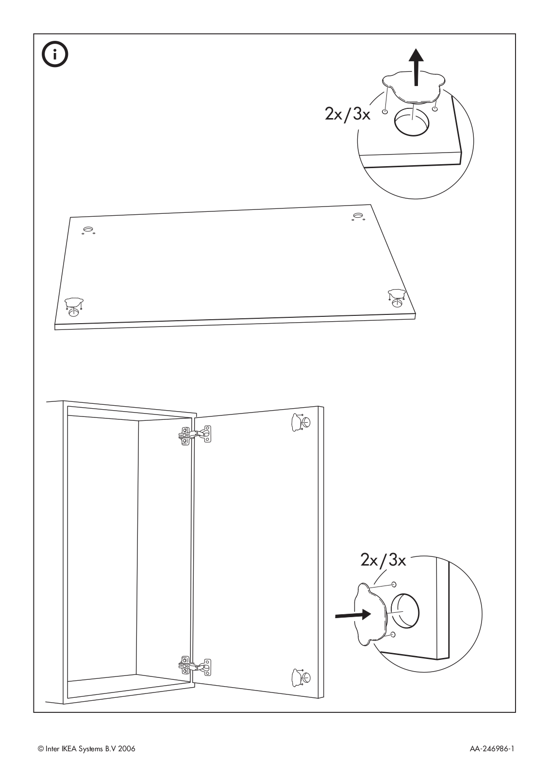 IKEA SOLÃR DOOR FOR CORNER WALL CABINET 17X39, SOLÃR DOOR 12X24 Assembly Instruction