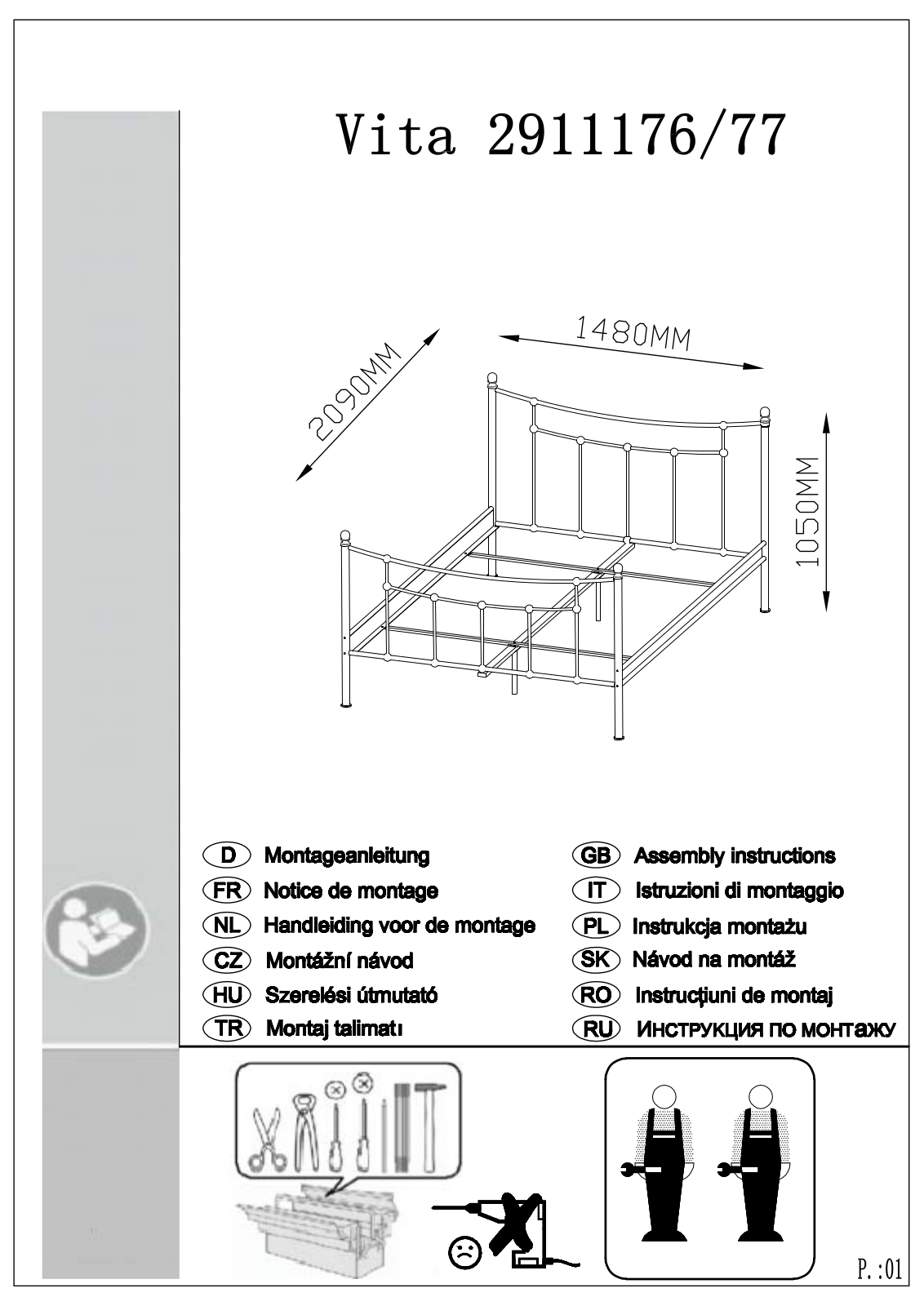 Home affaire Vita Assembly instructions