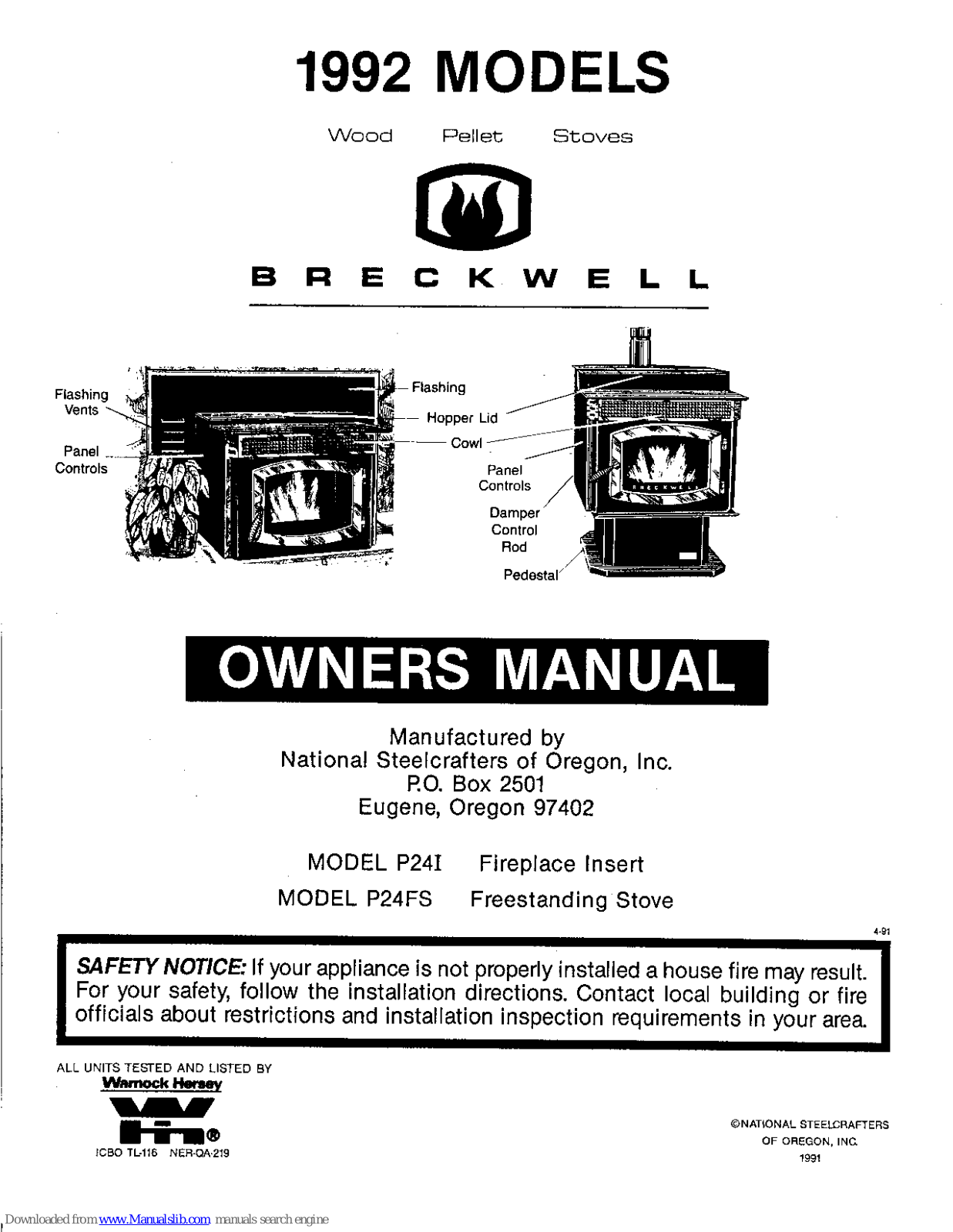 Breckwell P241, P24FS Owner's Manual