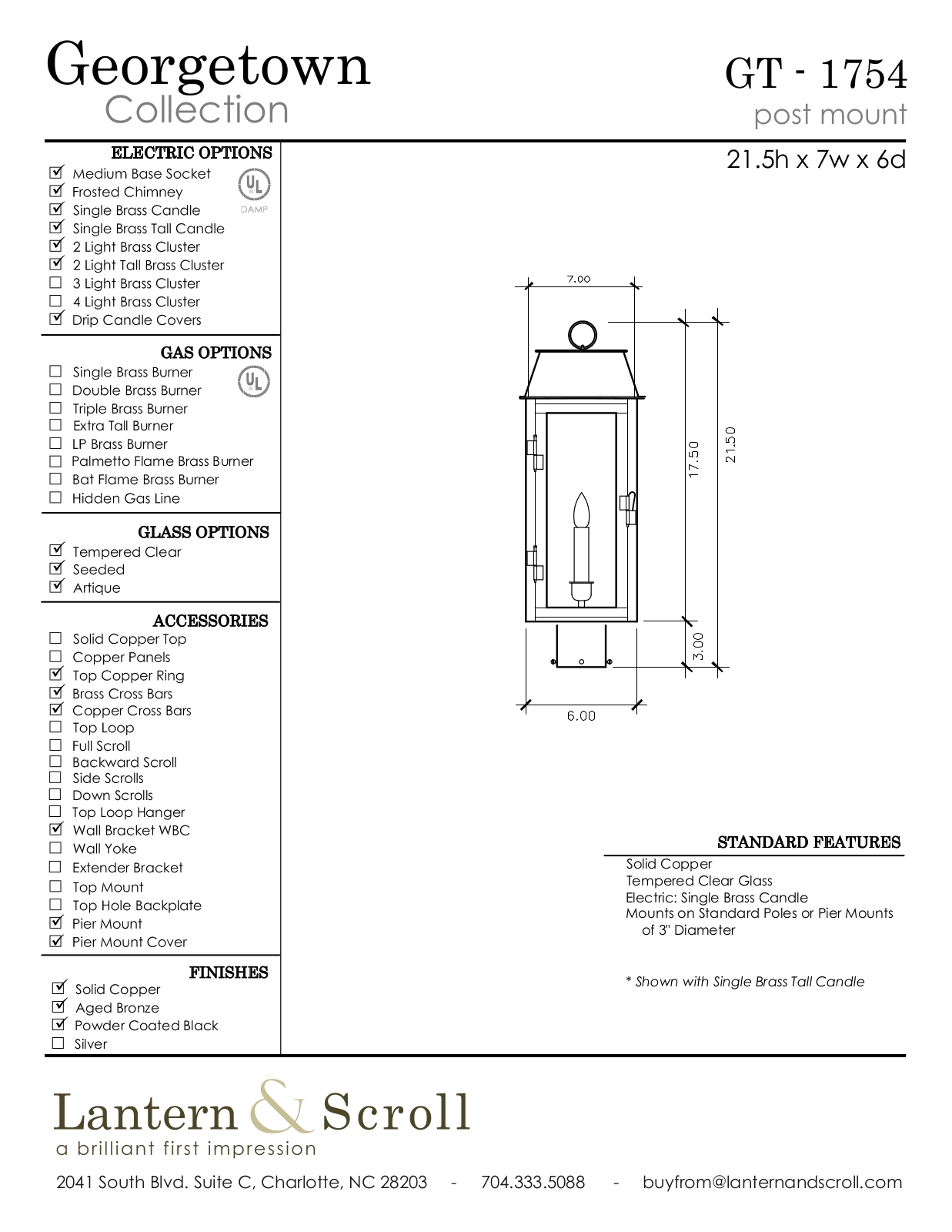 Lantern & Scroll LASC1064 Specifications - ManualMachine.com