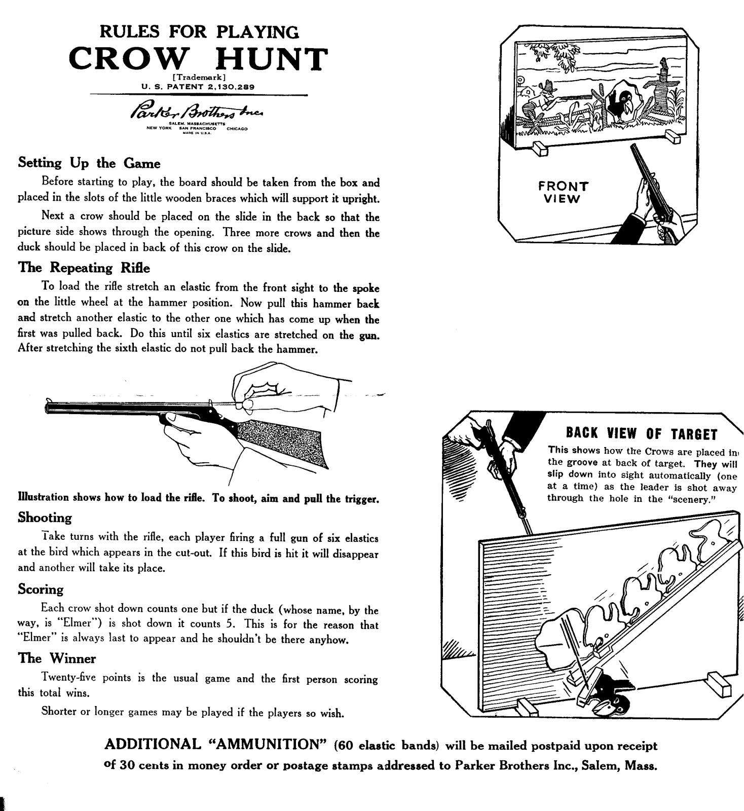 Hasbro CROW HUNT User Manual