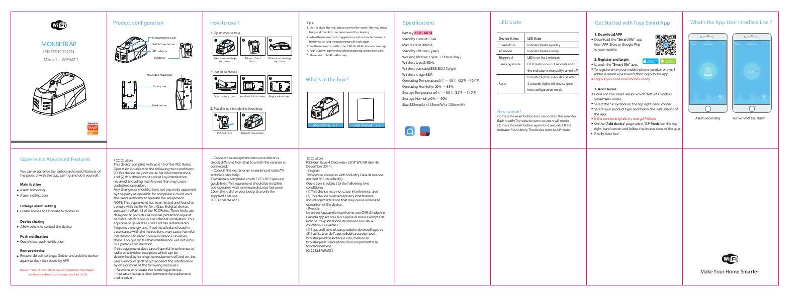 Elexa Consumer WFMZ1 Users Manual