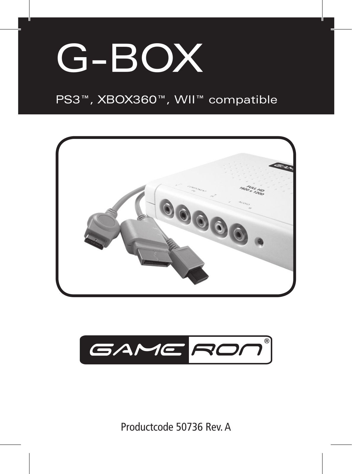 AWG G-BOX FOR PS3, XBOX 360 & WII User Manual