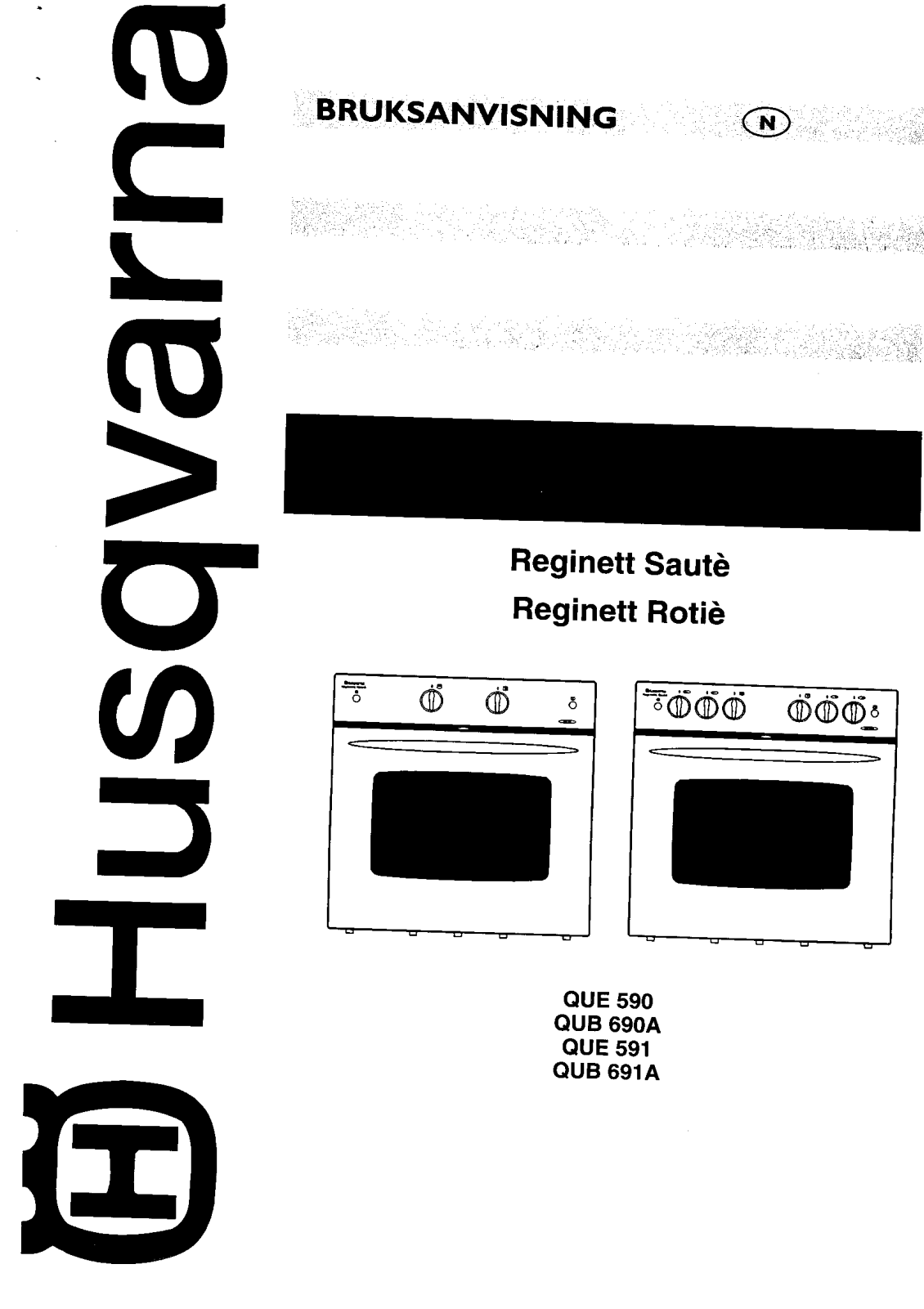 Husqvarna QUB691A, QUB690A User Manual