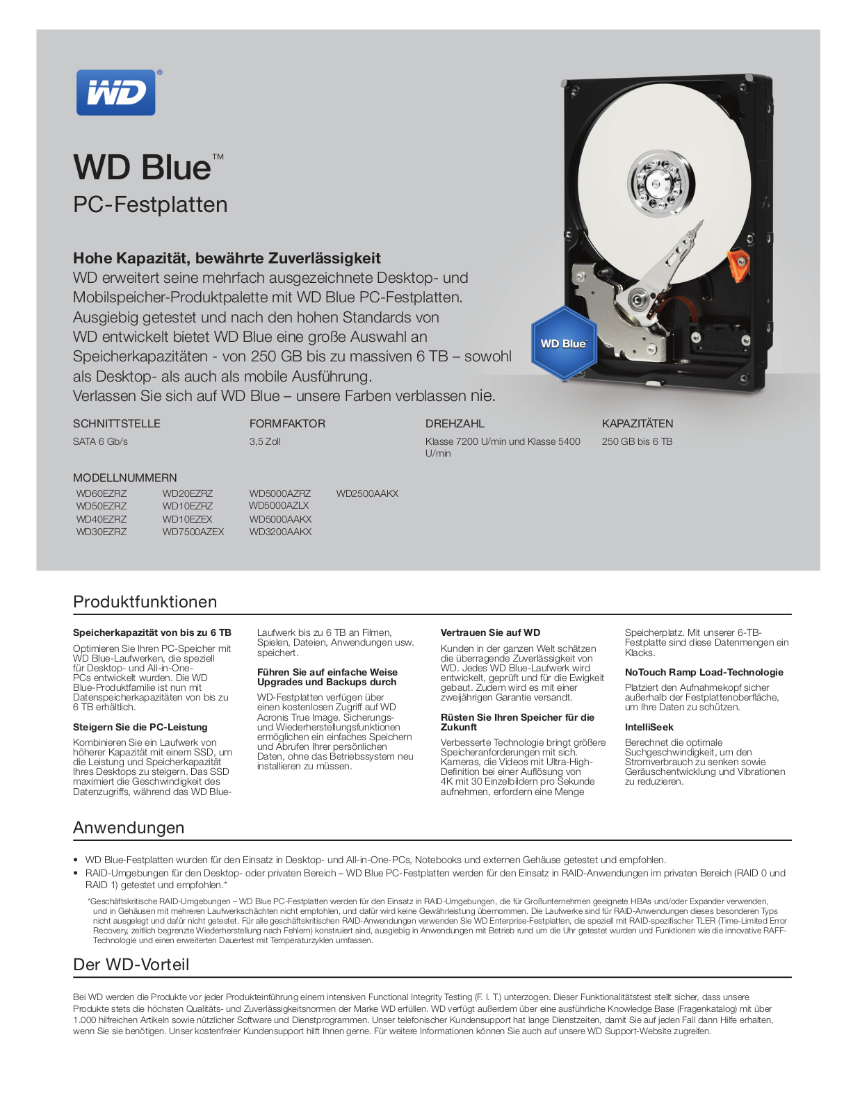 Western Digital WD5000AAKX User Manual