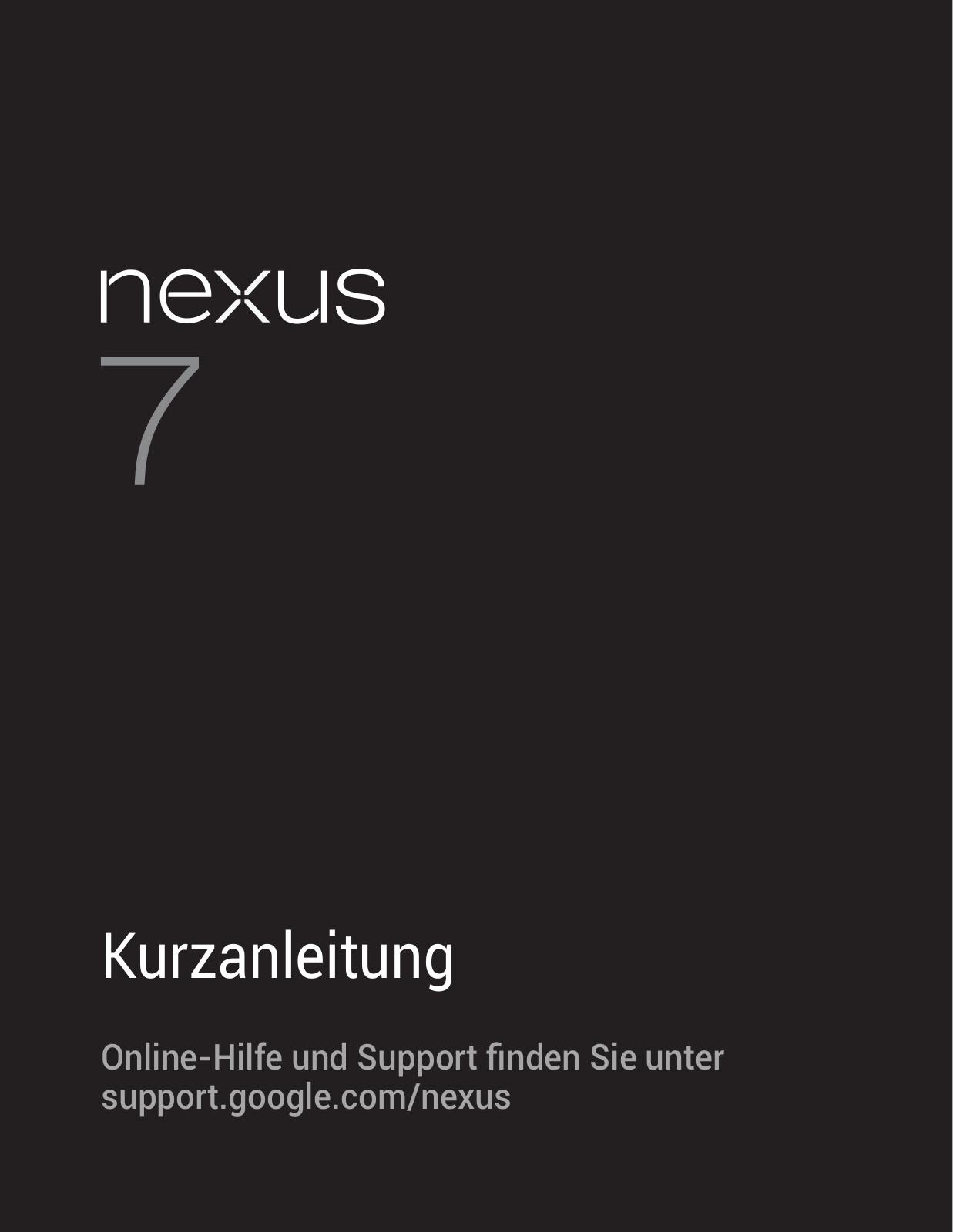 ASUS Nexus 7, V0618 User Manual