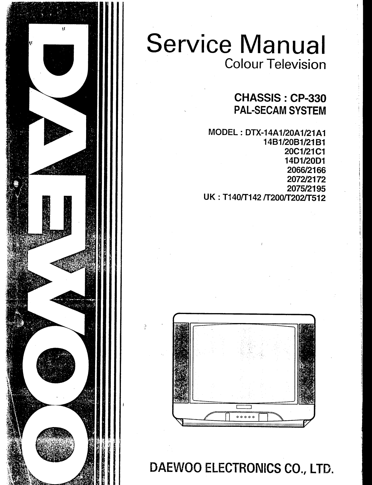 Daewoo CP330 Service Manual