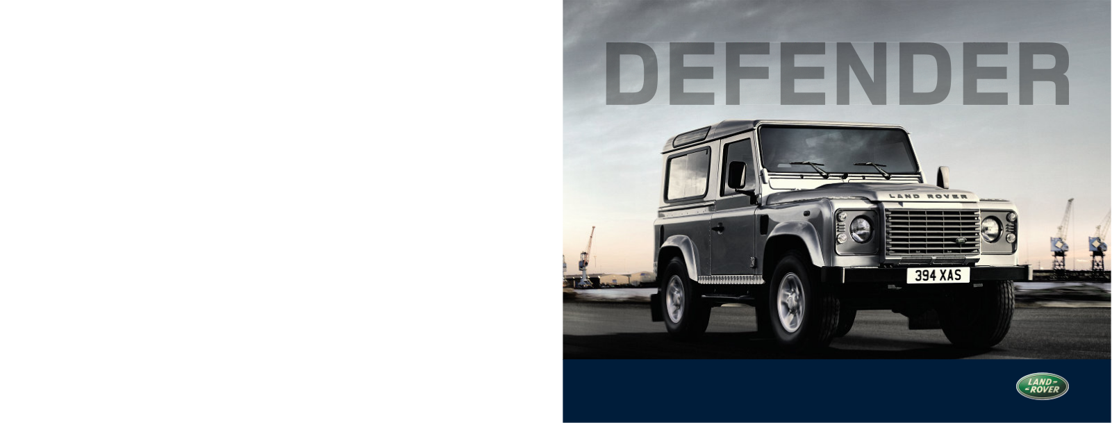 Land rover DEFENDER BROCHURE