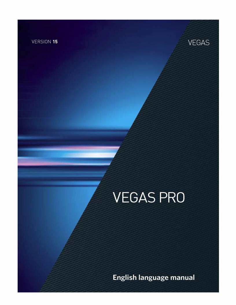 Sony Vegas Pro User Manual