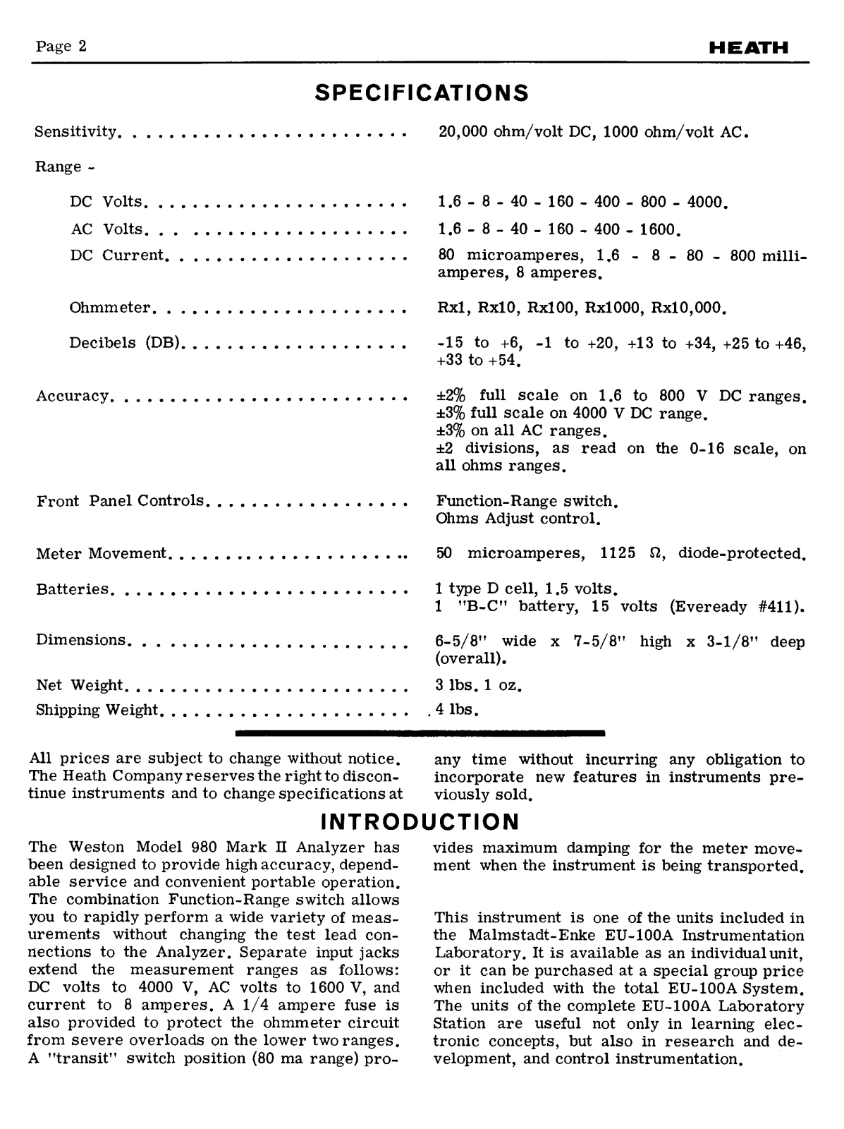 Heath Company EUP-26 Schematic