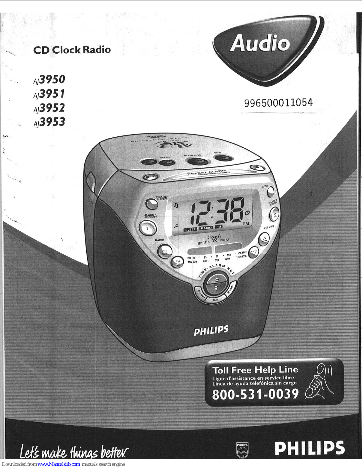 Philips AJ395017, AJ3950, AJ3951, AJ3952 User Manual - ManualMachine.com