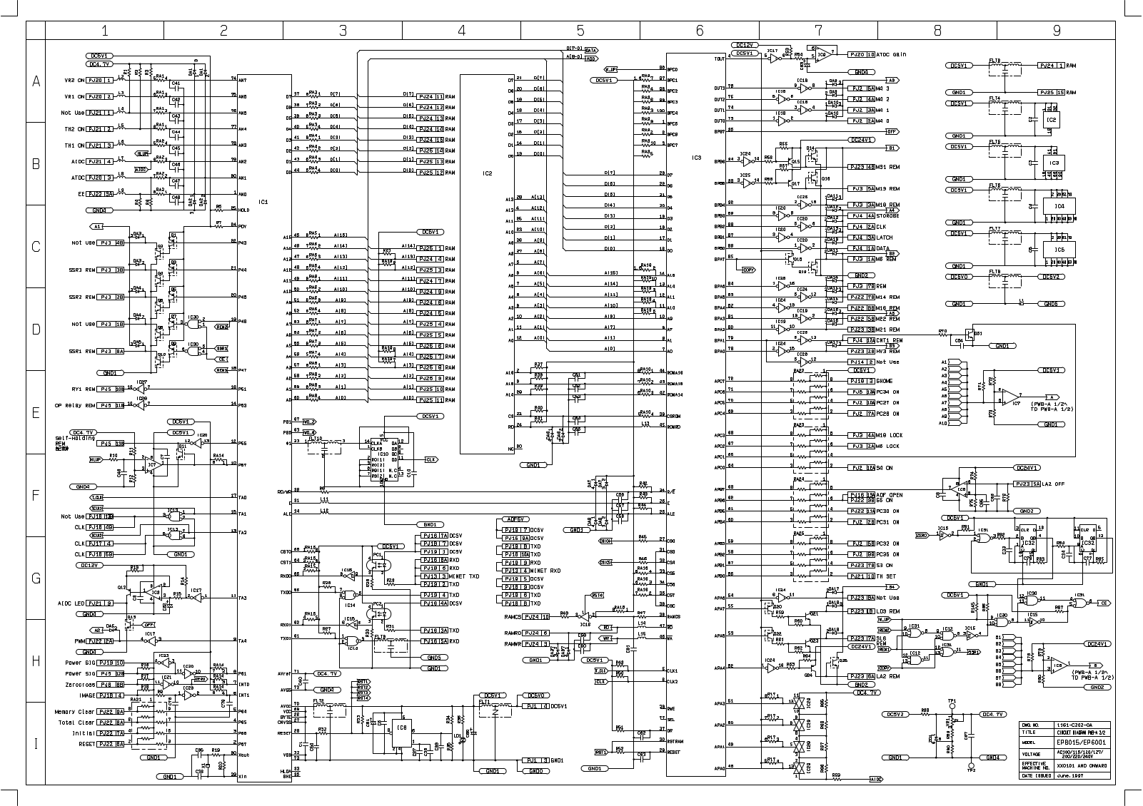KONICA MINOLTA EP6001, EP8015 Circuit 7 Diagram