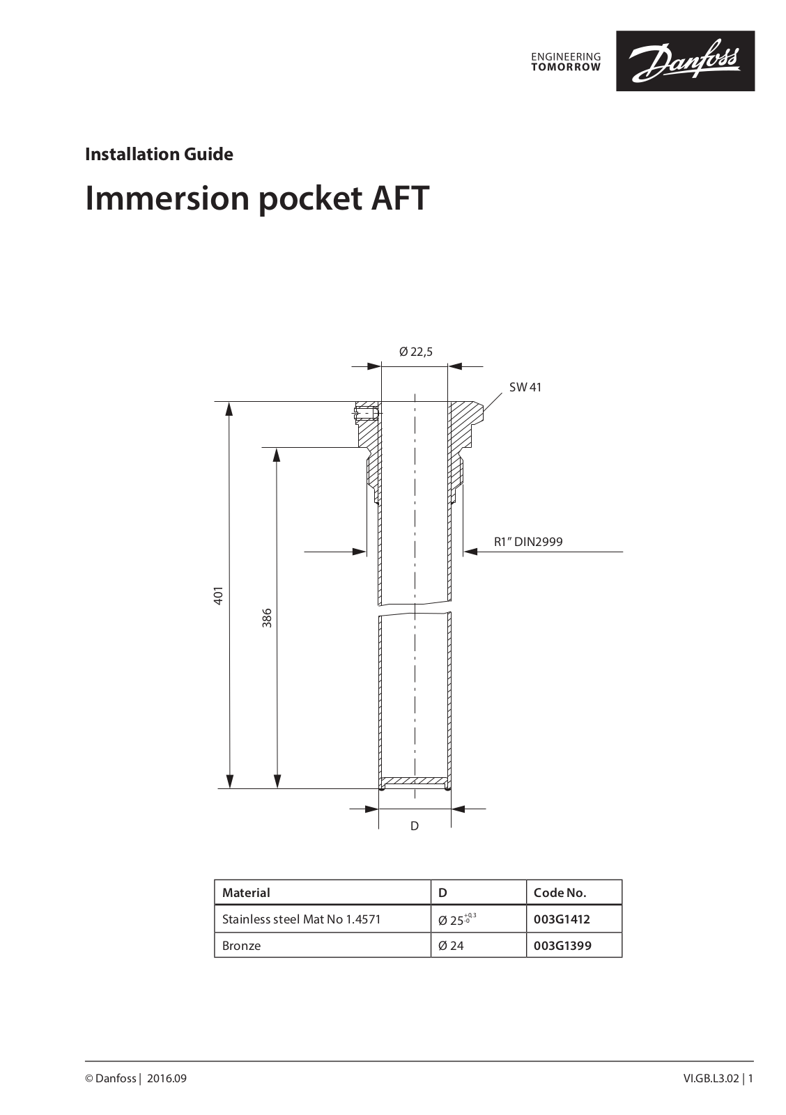 Danfoss AFT Operating guide