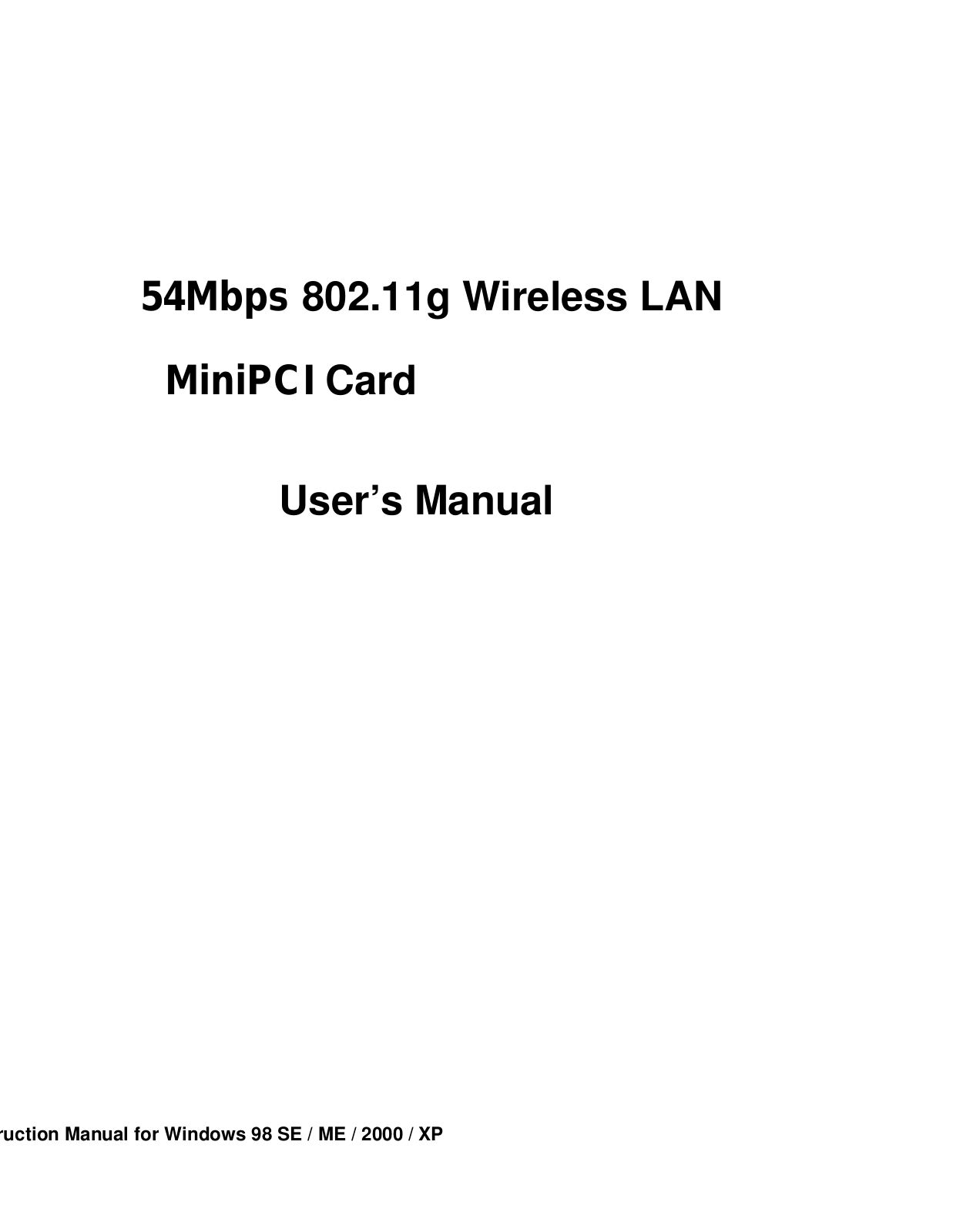 Fi Win WM71 User Manual