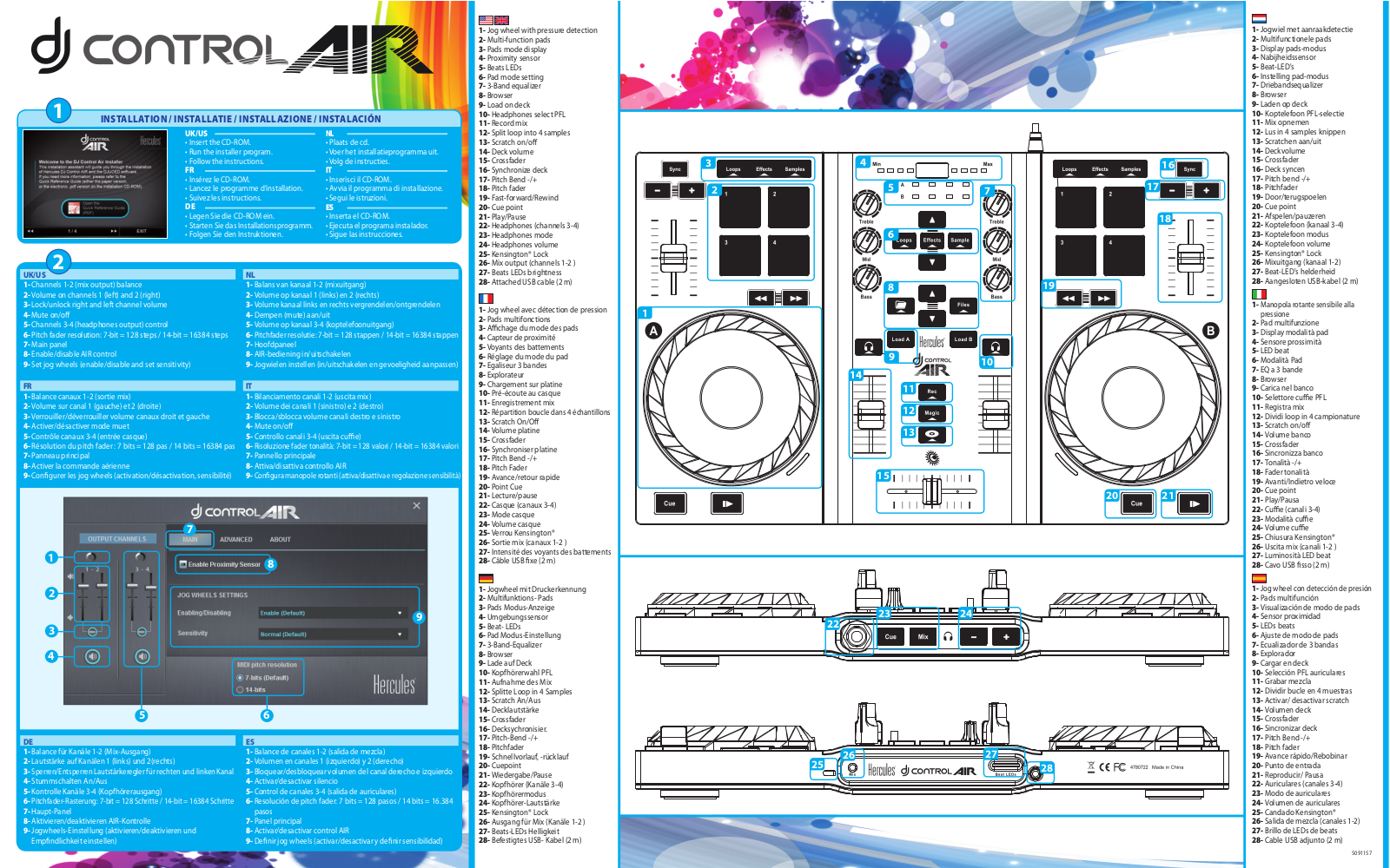 HERCULES DJ CONTROL AIR User Manual