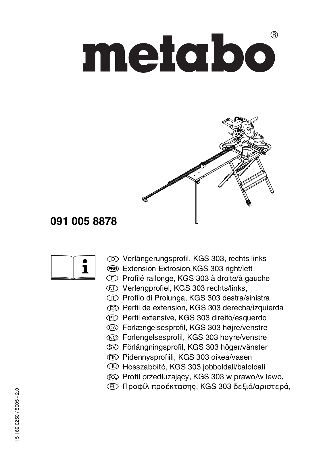 Metabo 091 005 8878 User guide - ManualMachine.com