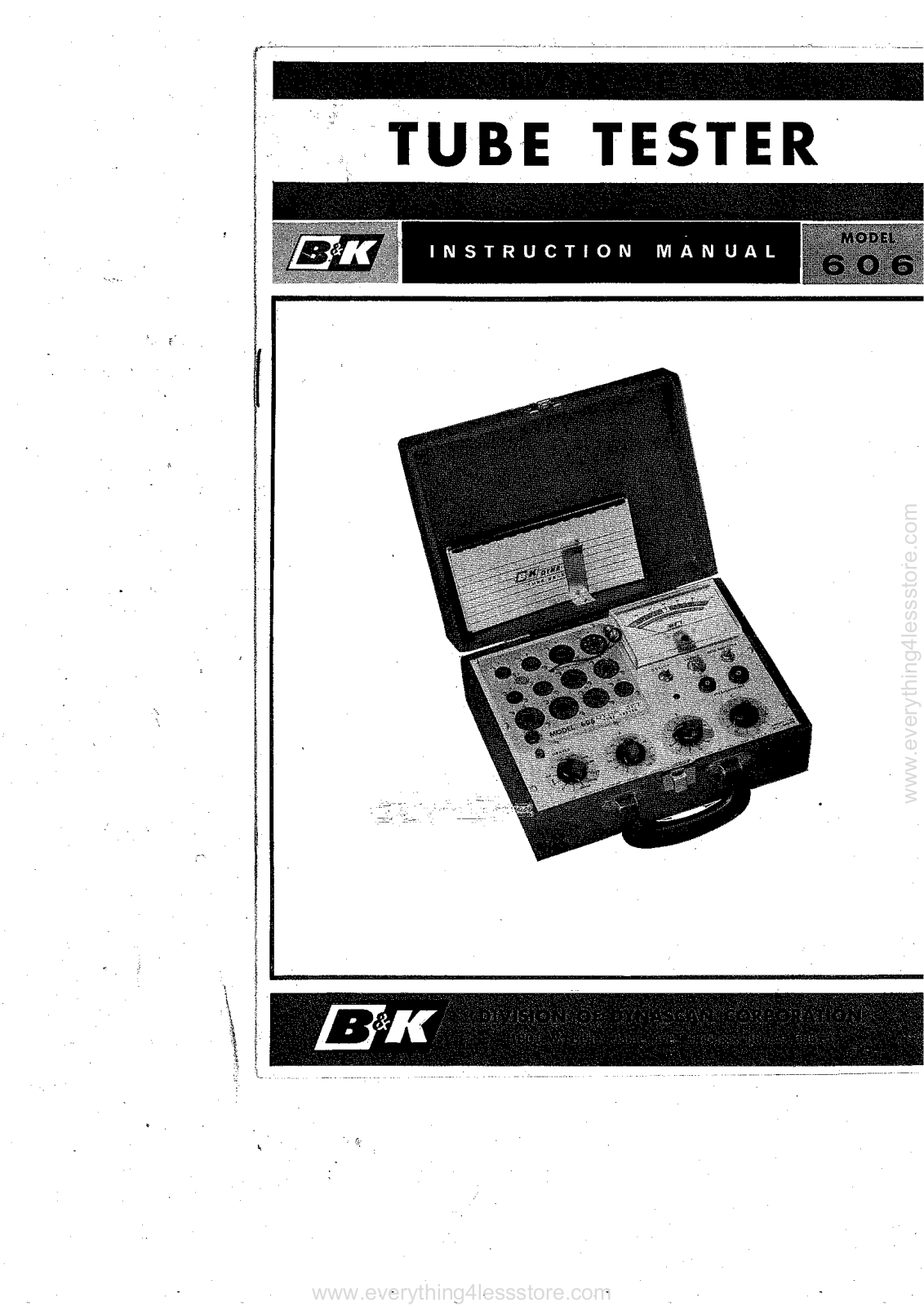 B&K bk-606 Instruction Manual