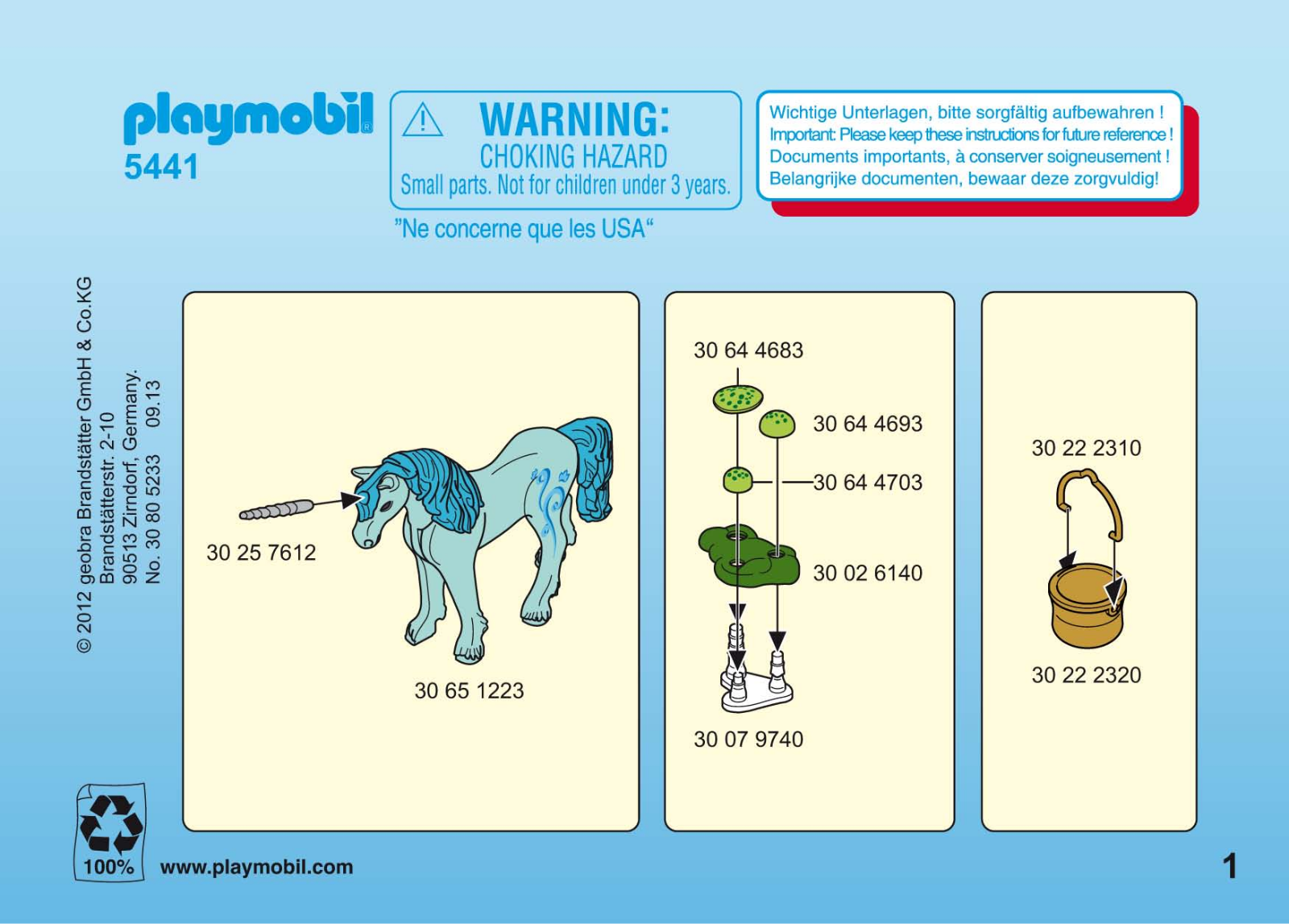 Playmobil 5441 Instructions