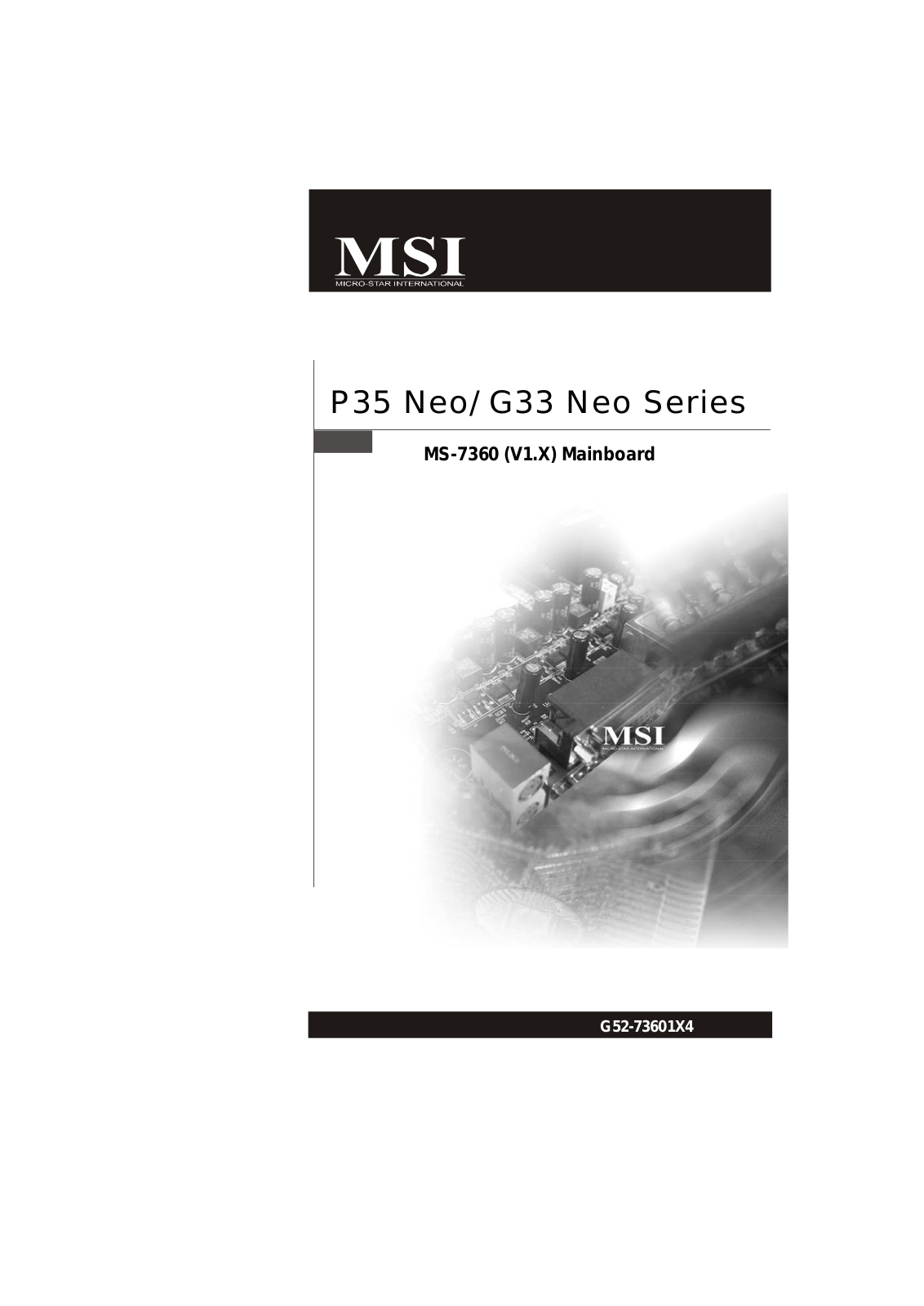 Msi P35 Neo series, G33 Neo Series user Manual
